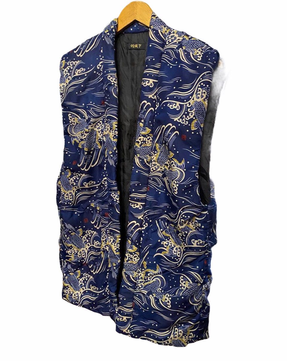 Japanese Brand VINTAGE SLEVELESS KOI FISH FULLPRINT Size US S / EU 44-46 / 1 - 4 Thumbnail