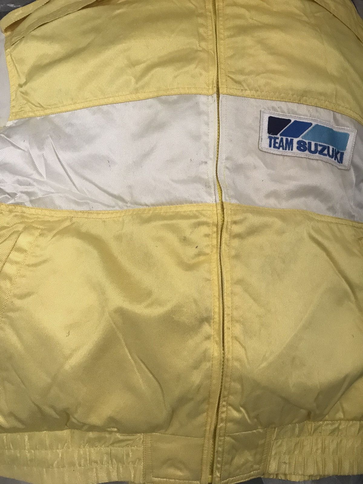 Vintage Vintage 80s SUZUKI TEAM RACING Windbreaker Jacket Size US L / EU 52-54 / 3 - 7 Thumbnail