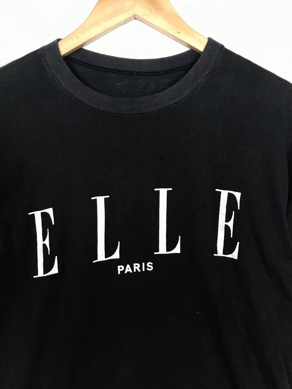 Japanese Brand Elle paris vintage t shirt single stitch Size US M / EU 48-50 / 2 - 2 Thumbnail
