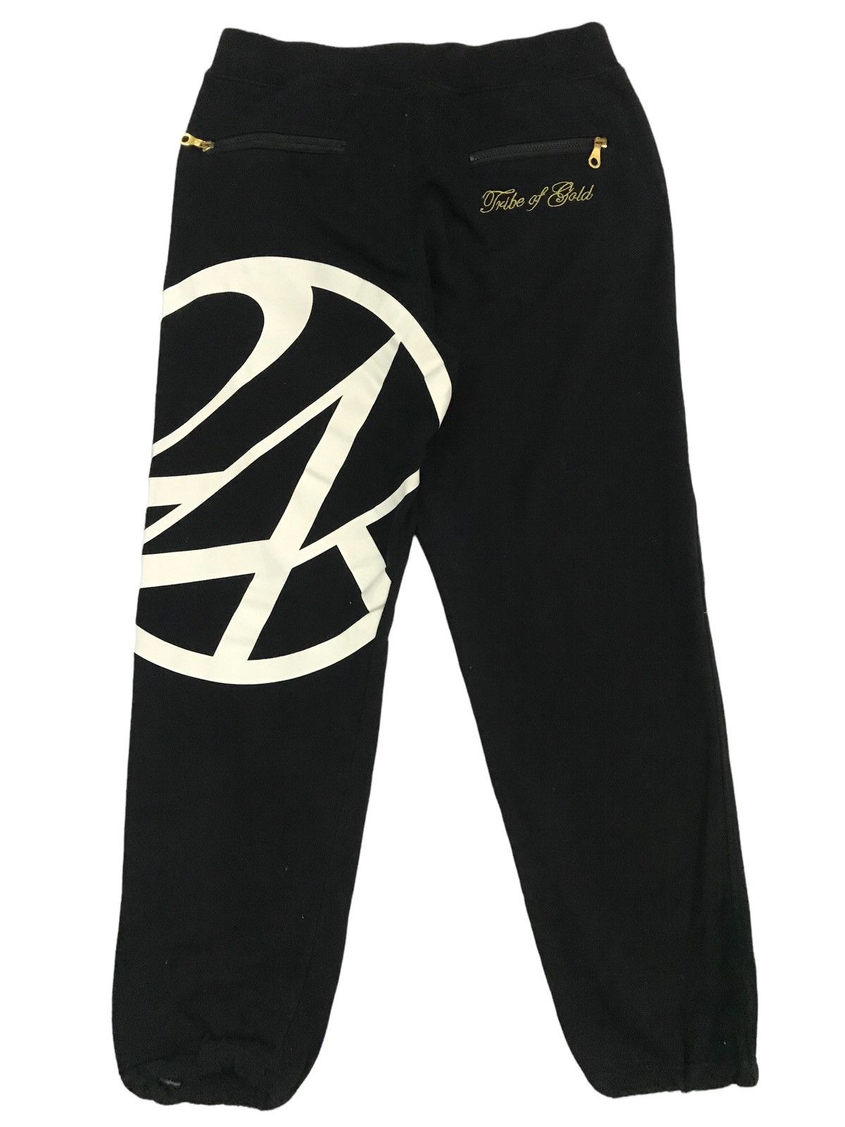 image of Fifty Karats 24 Karats Logo Jogger Pants in Black, Men's (Size 32)