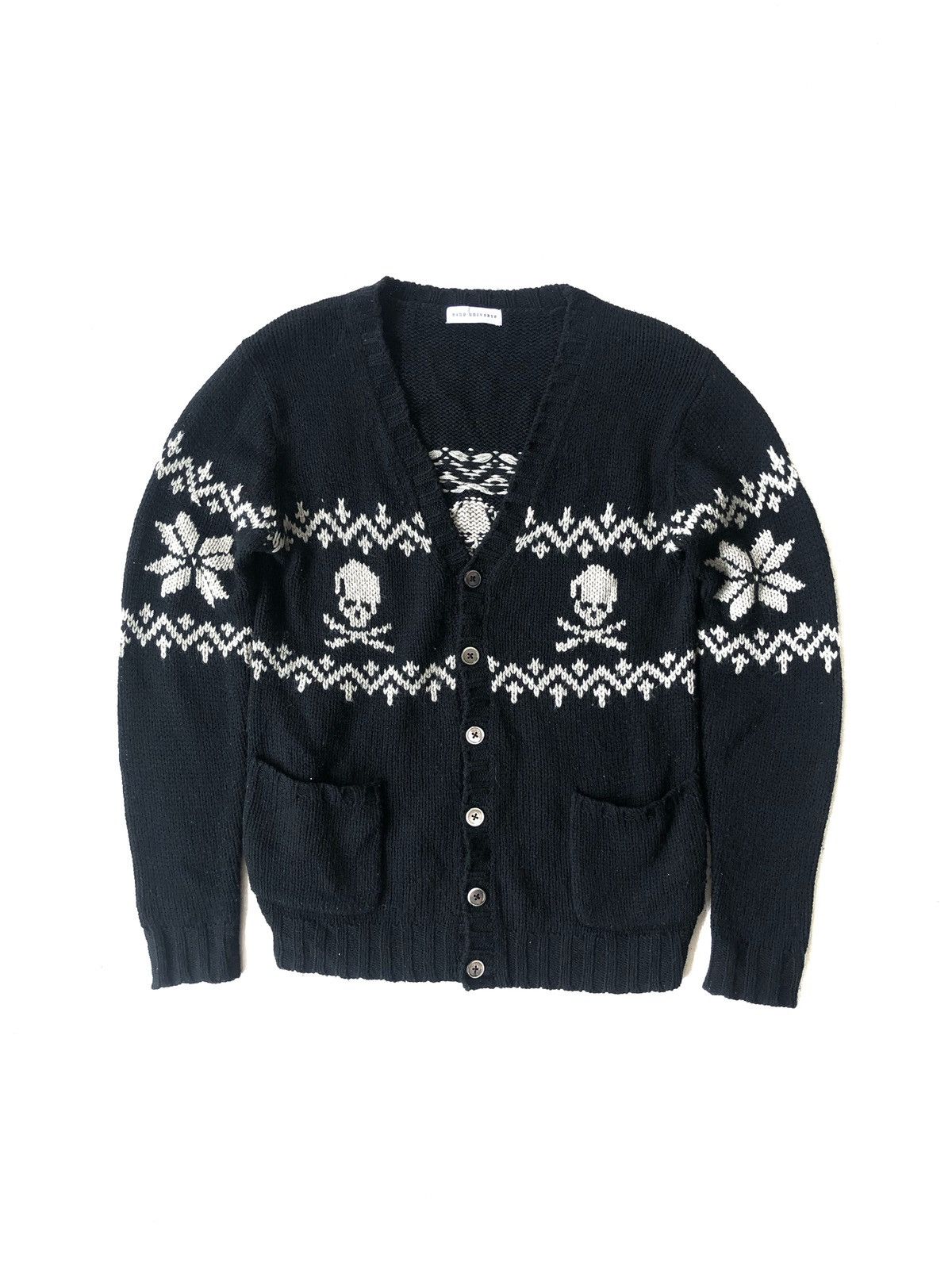Maharishi GRAIL🔥Nano Universe 🇯🇵 Hand Knit Kurt Cardigan Size US M / EU 48-50 / 2 - 1 Thumbnail