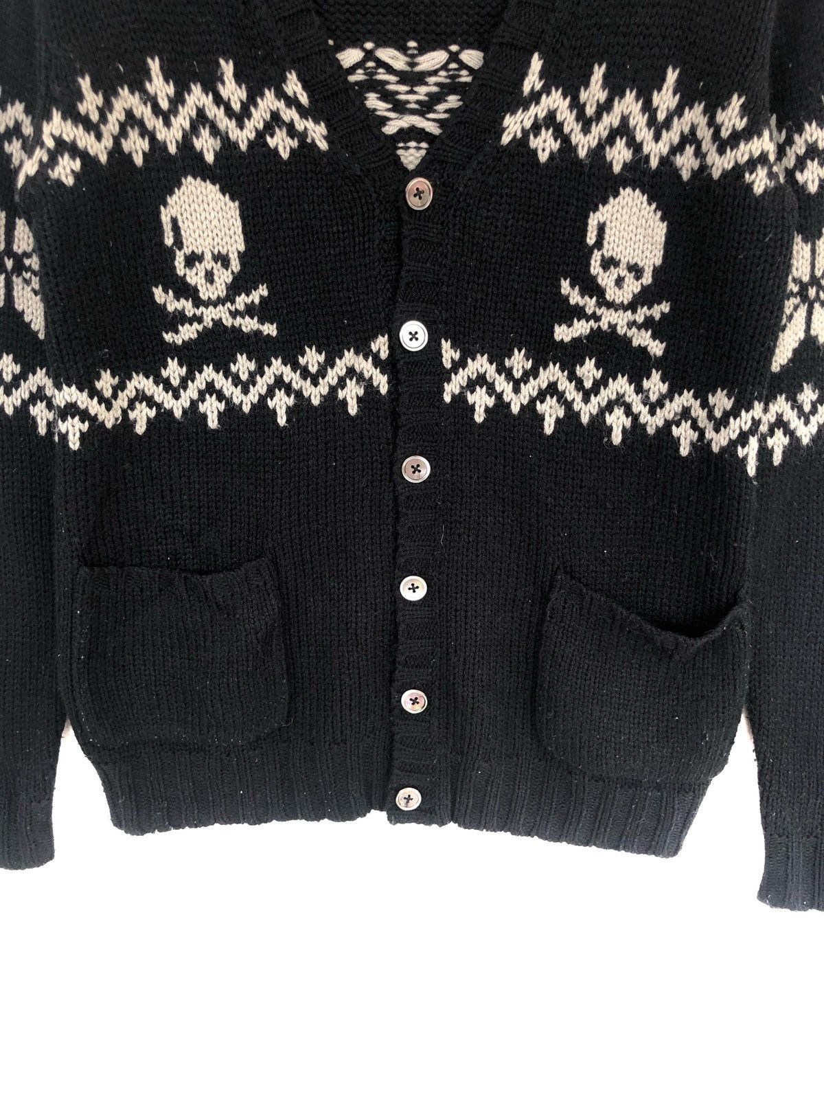 Maharishi GRAIL🔥Nano Universe 🇯🇵 Hand Knit Kurt Cardigan Size US M / EU 48-50 / 2 - 4 Thumbnail