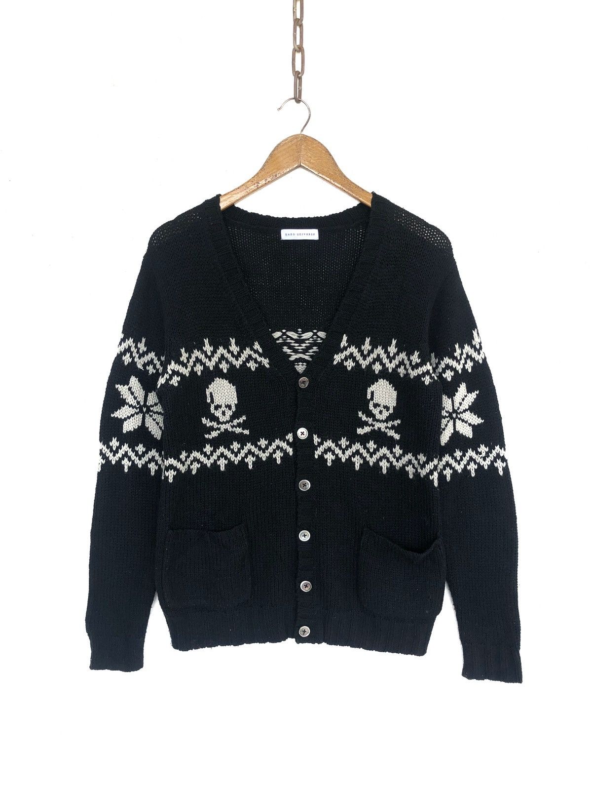 Maharishi GRAIL🔥Nano Universe 🇯🇵 Hand Knit Kurt Cardigan Size US M / EU 48-50 / 2 - 2 Thumbnail