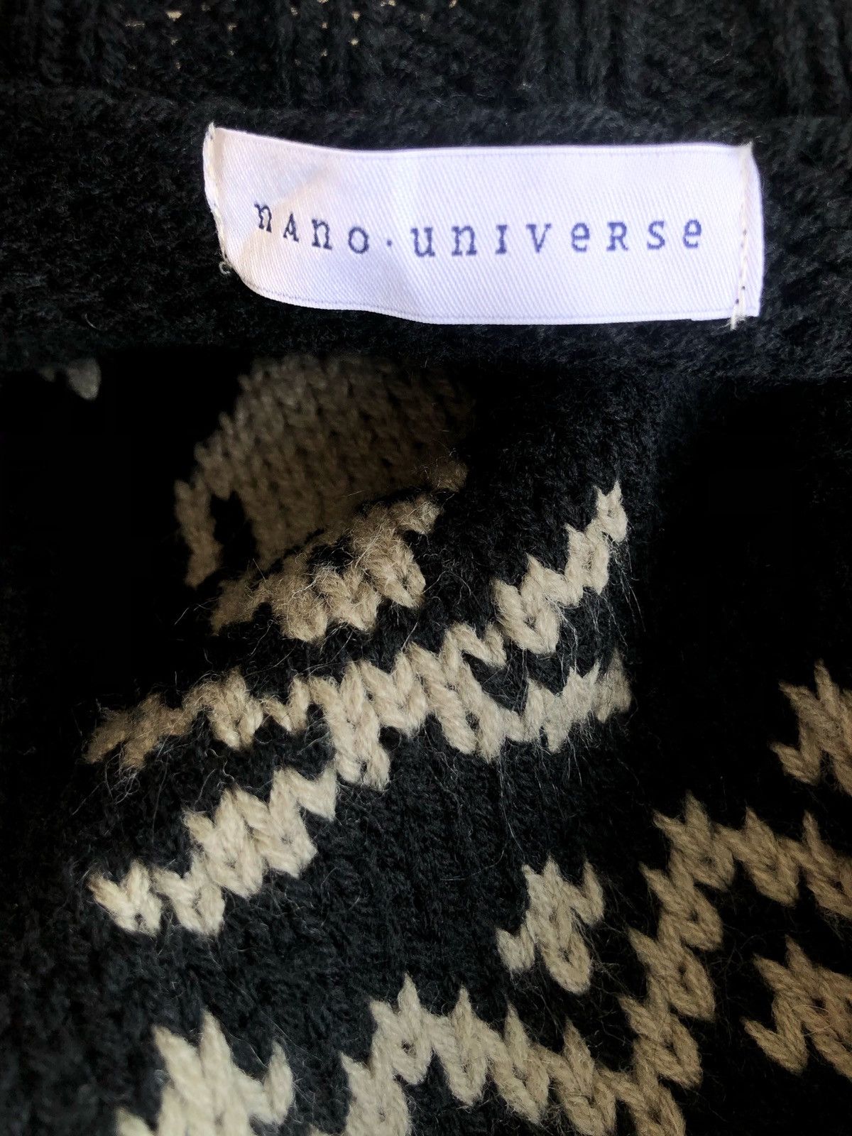 Maharishi GRAIL🔥Nano Universe 🇯🇵 Hand Knit Kurt Cardigan Size US M / EU 48-50 / 2 - 8 Thumbnail