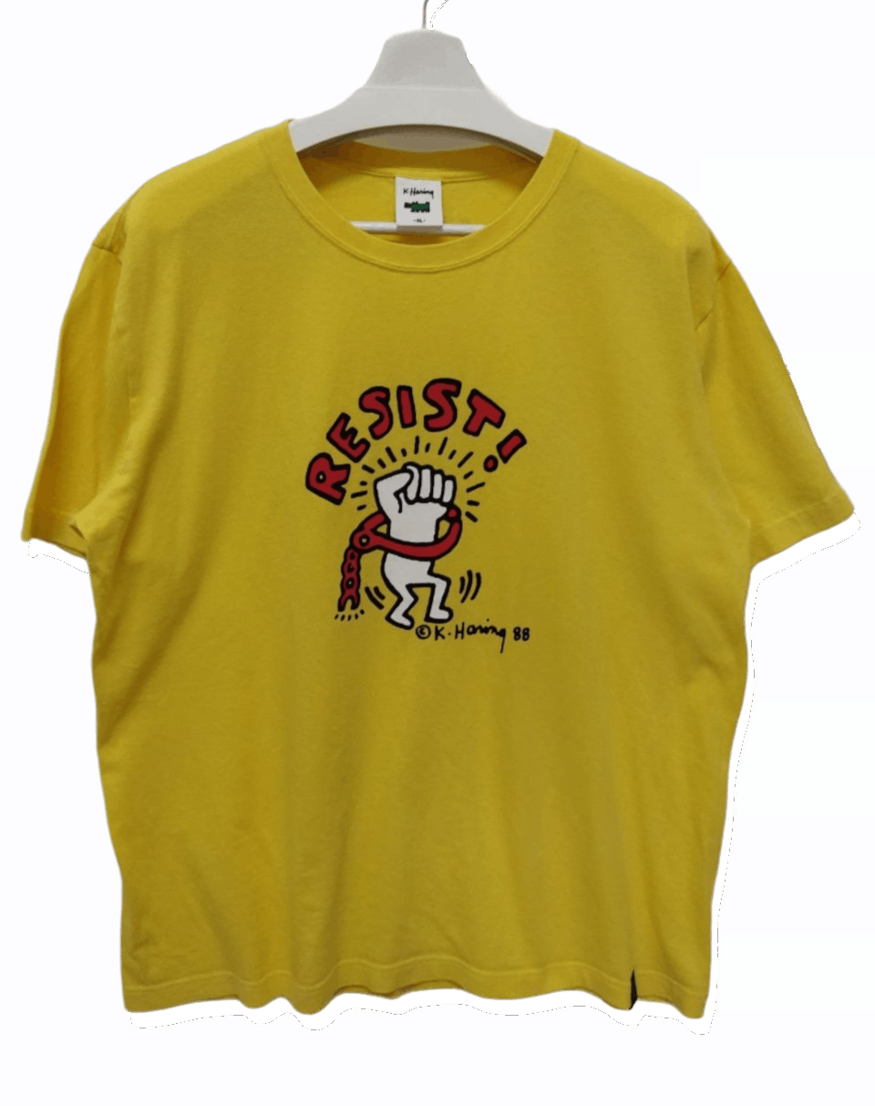 Keith Haring Vintage KEITH HARING x UNIQLO Resist Tshirt Size US XL / EU 56 / 4 - 1 Thumbnail