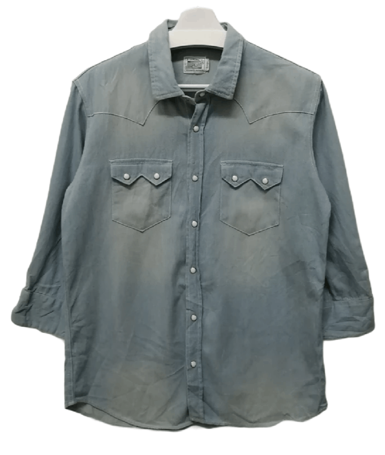 Denime Japanese Brand DENIME Denim Shirt Size US L / EU 52-54 / 3 - 1 Thumbnail