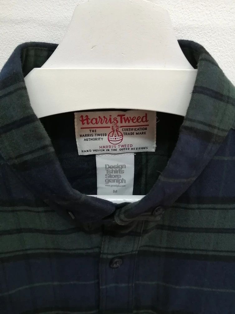 Harris Tweed HARRIS TWEED x Graniph Checkered Pocket Shirt Size US M / EU 48-50 / 2 - 3 Thumbnail