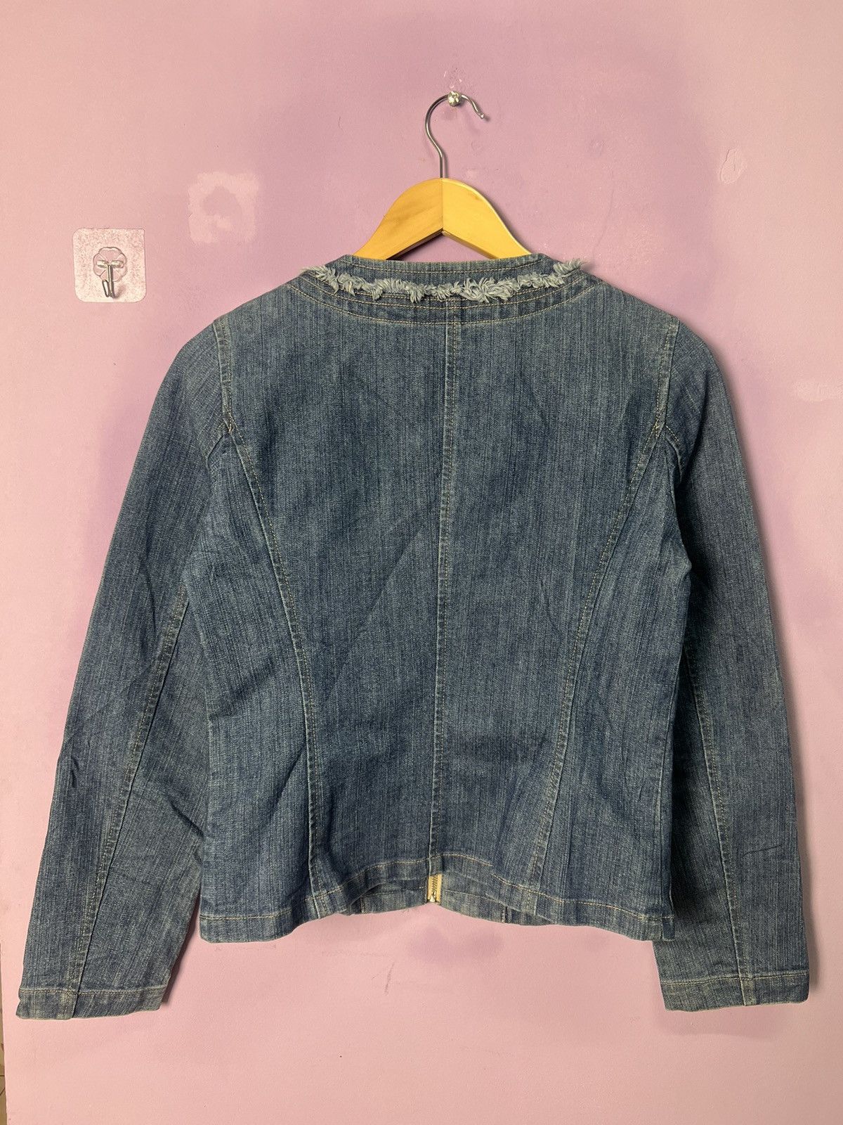 Michel Klein 🔥AVV Michel Klein Zipper Denim Jacket Size S / US 4 / IT 40 - 3 Thumbnail
