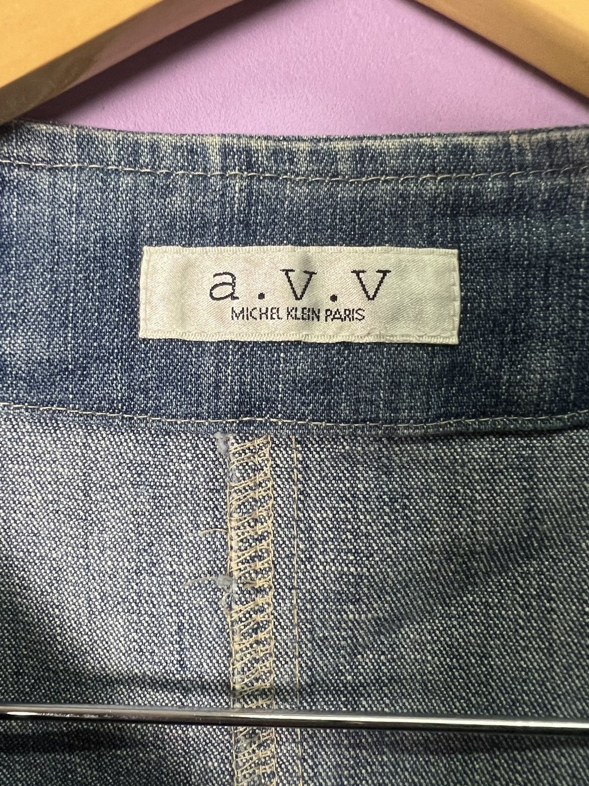 Michel Klein 🔥AVV Michel Klein Zipper Denim Jacket Size S / US 4 / IT 40 - 8 Thumbnail