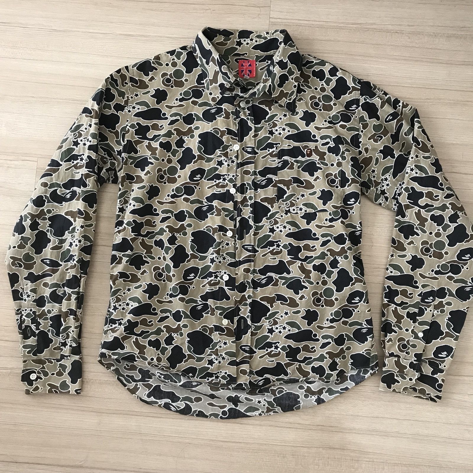 Bape Bape Camo Button Up Shirt Size US M / EU 48-50 / 2 - 1 Thumbnail