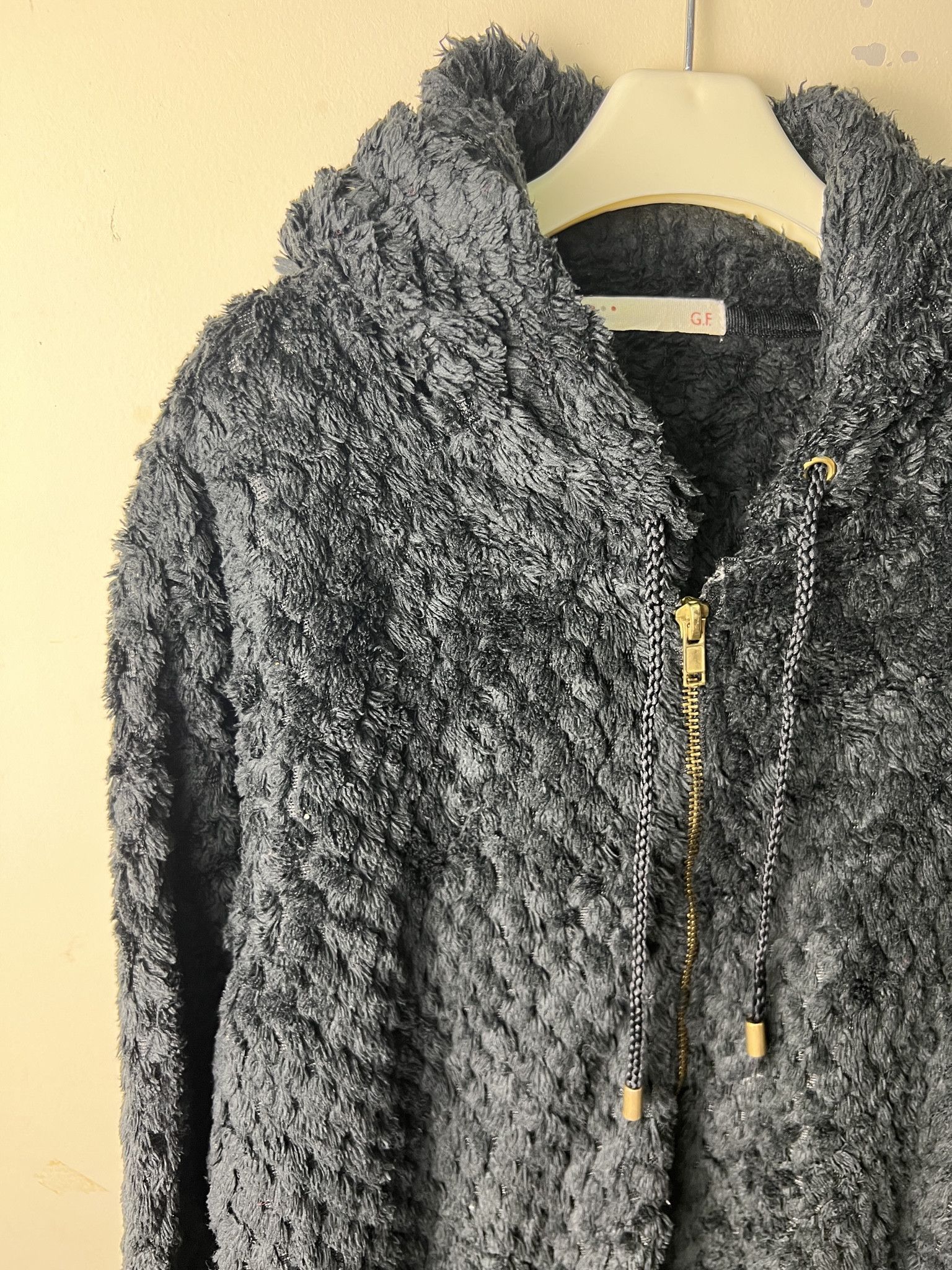 Japanese Brand 🔥Black GF Faux Fur Zipper Jackets Size US S / EU 44-46 / 1 - 8 Thumbnail