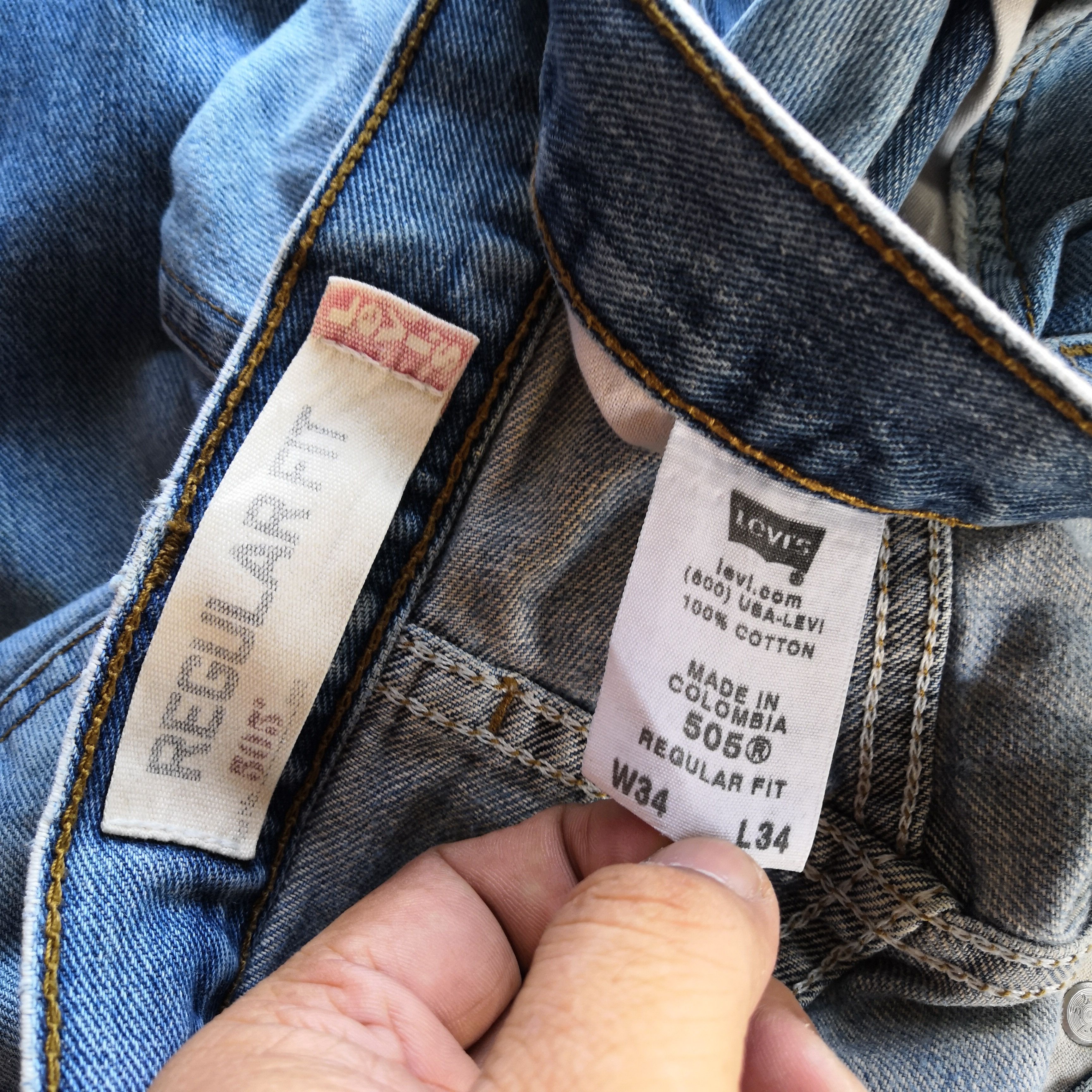 Levi's Vintage Levi's Distressed Jeans Levis 505 Light Wash Denim Size US 34 / EU 50 - 13 Thumbnail