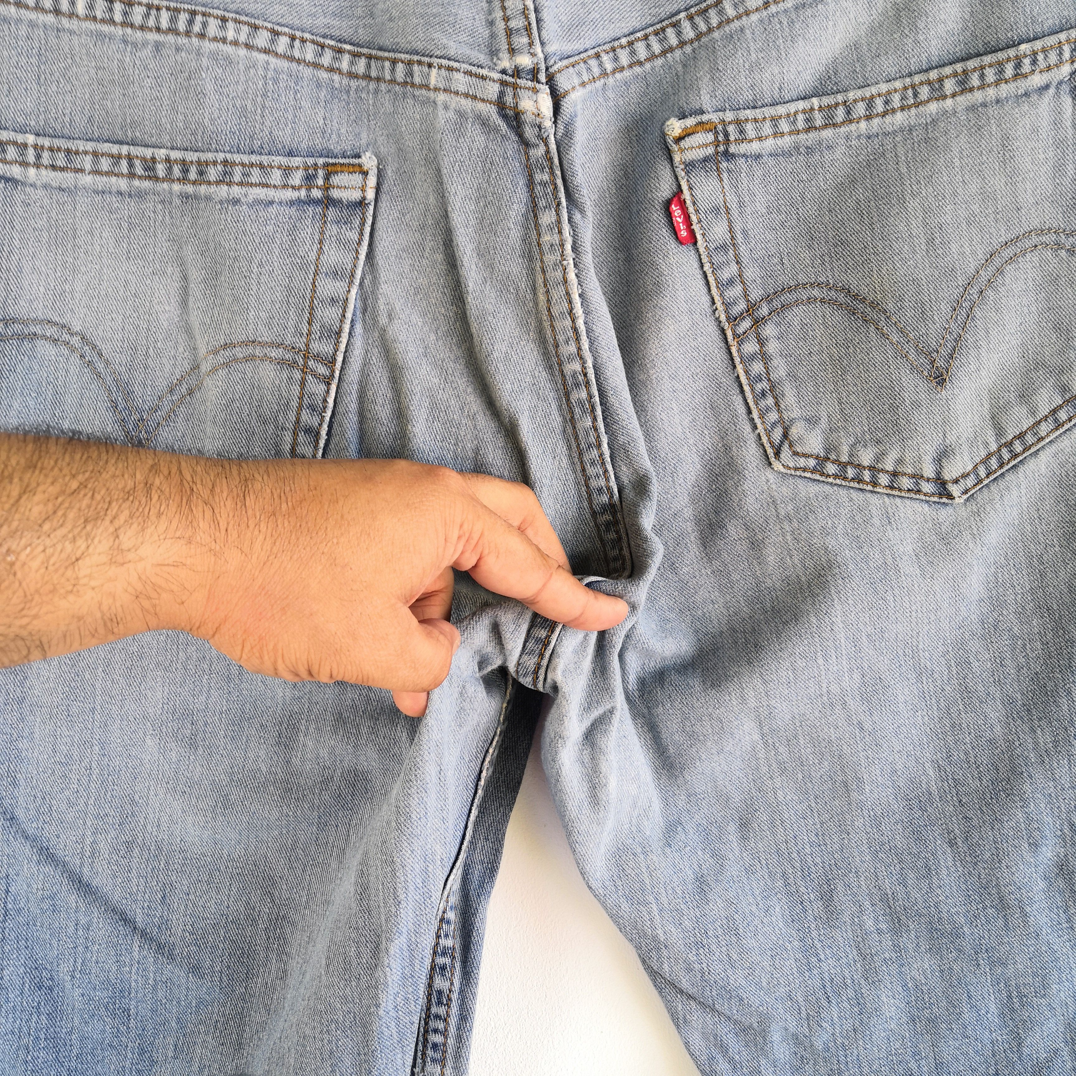 Levi's Vintage Levi's Distressed Jeans Levis 505 Light Wash Denim Size US 34 / EU 50 - 9 Thumbnail