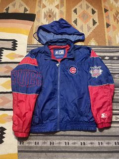 Exclusive Chicago Cubs Grey Vintage Starter Jacket - Clark Street