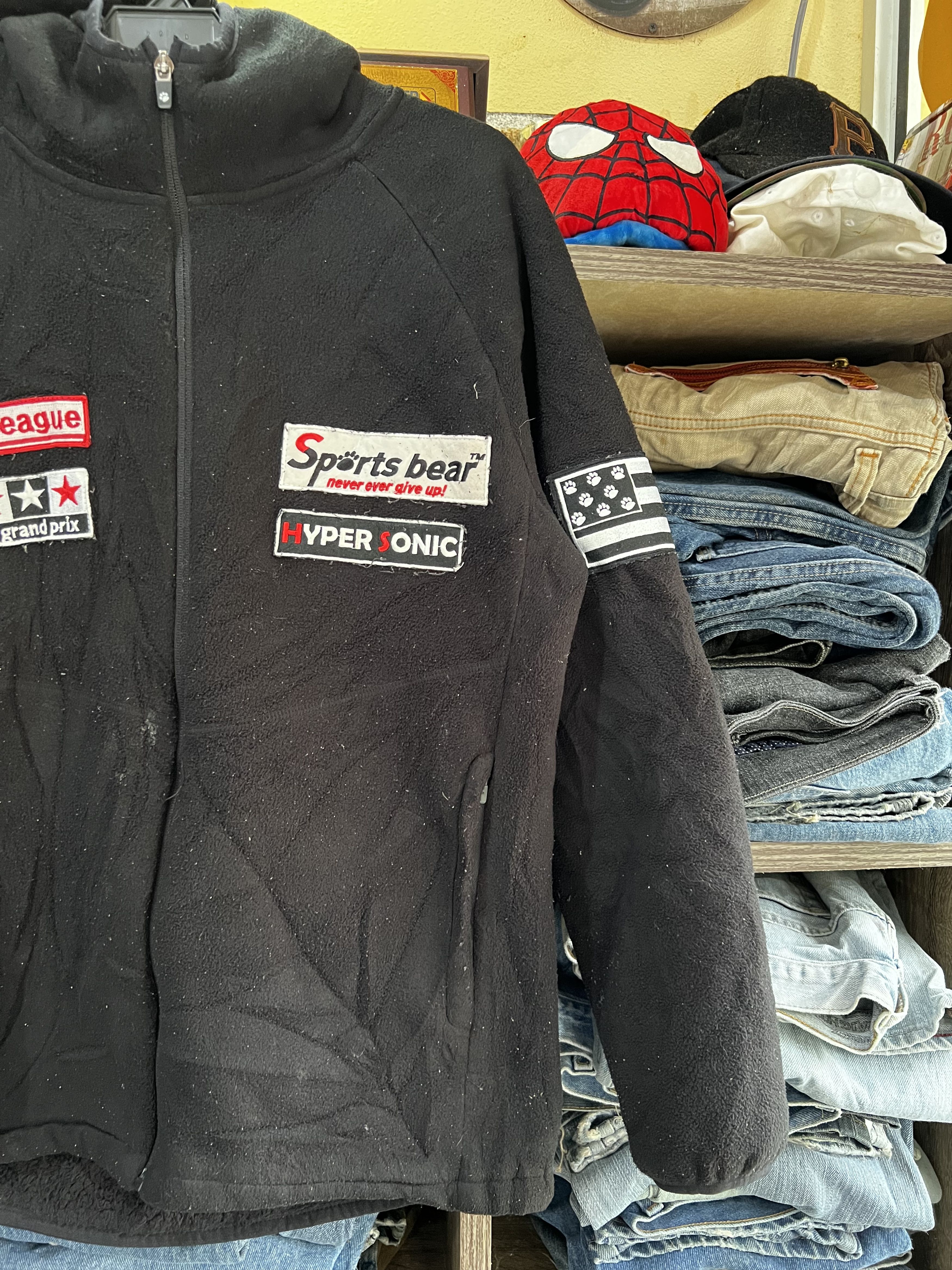Japanese Brand 🔥Sports Bear Patches Sherpa Zipper Hoodies Size US S / EU 44-46 / 1 - 6 Thumbnail