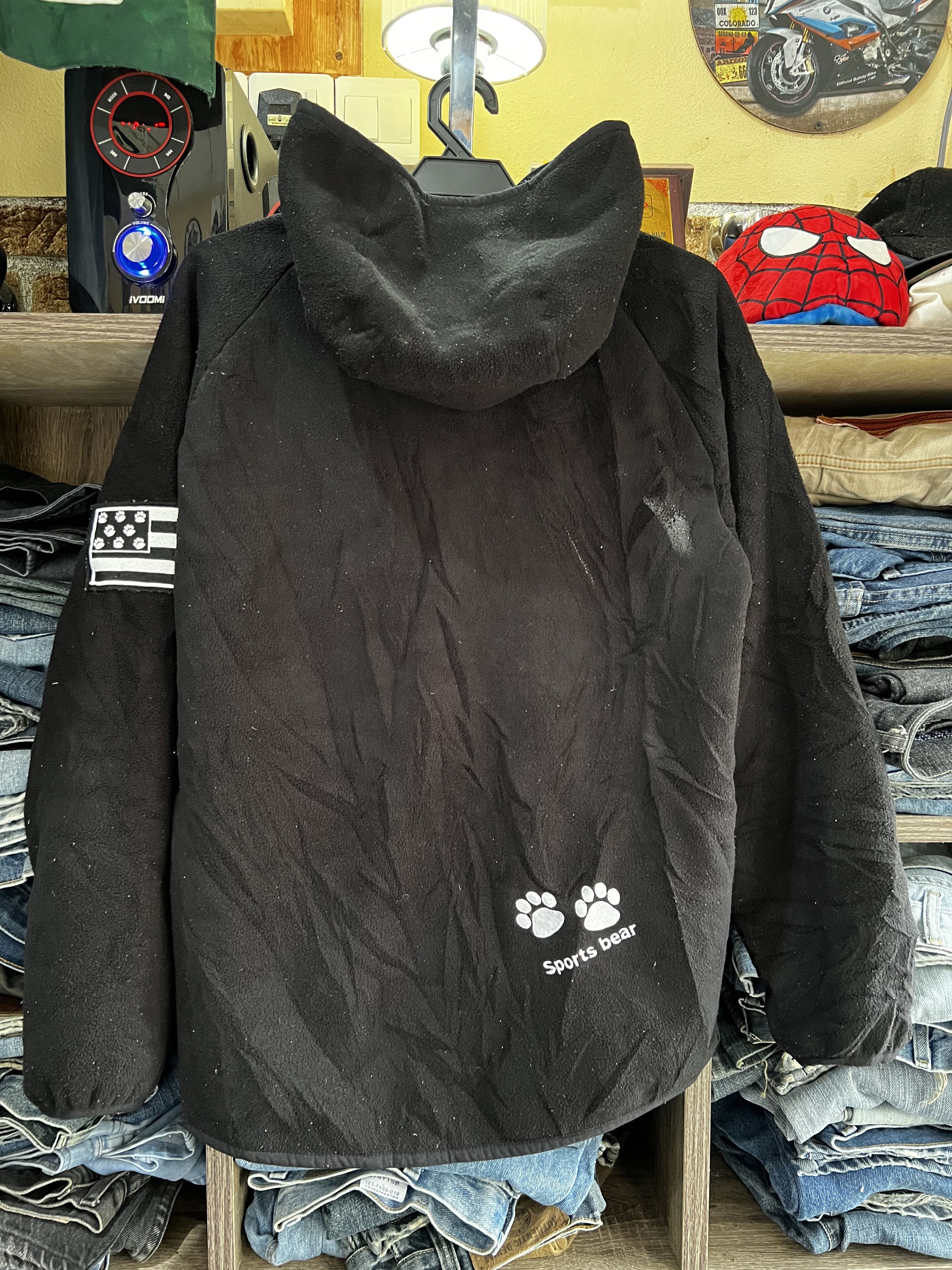 Japanese Brand 🔥Sports Bear Patches Sherpa Zipper Hoodies Size US S / EU 44-46 / 1 - 2 Thumbnail