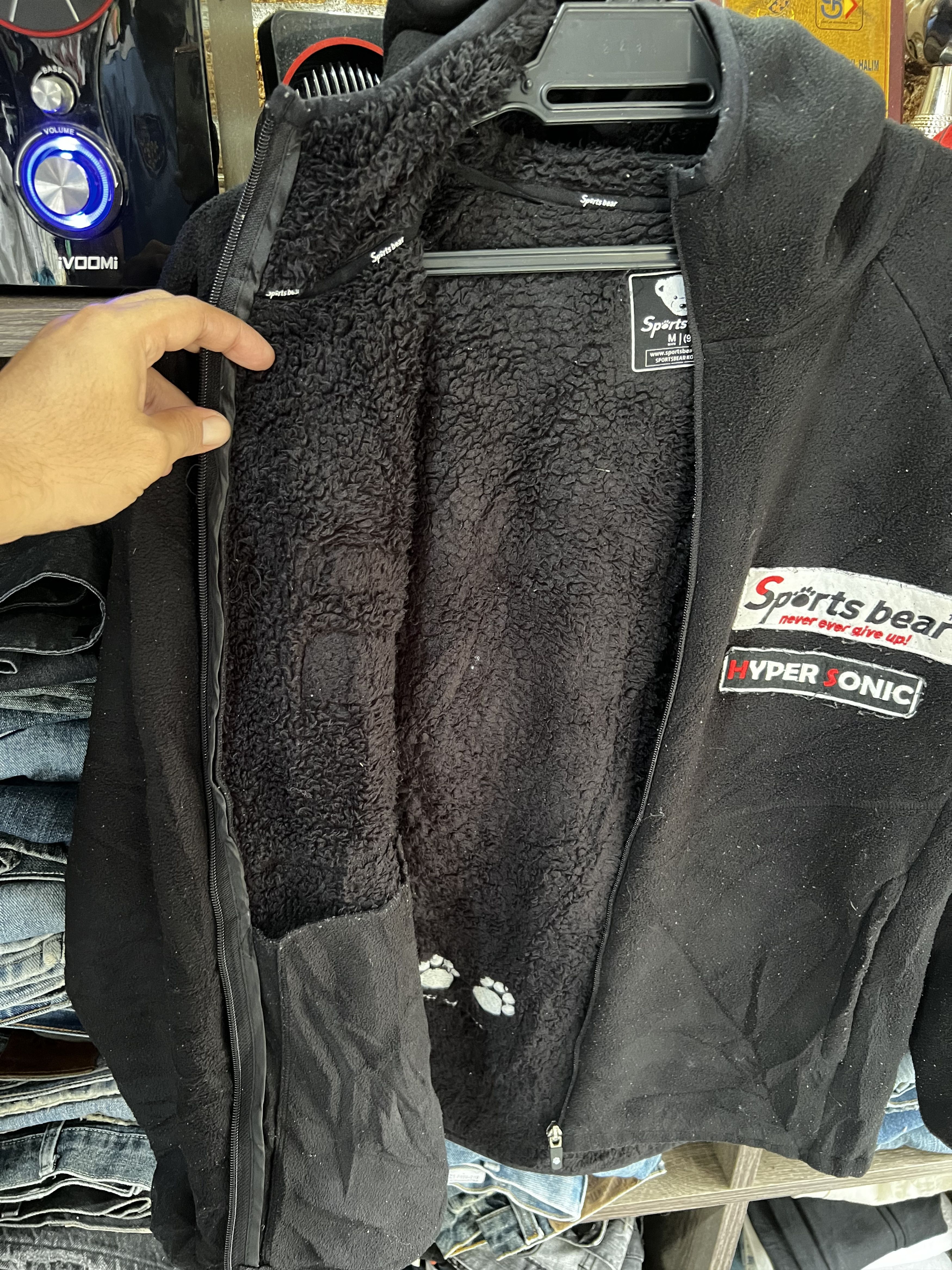 Japanese Brand 🔥Sports Bear Patches Sherpa Zipper Hoodies Size US S / EU 44-46 / 1 - 9 Thumbnail