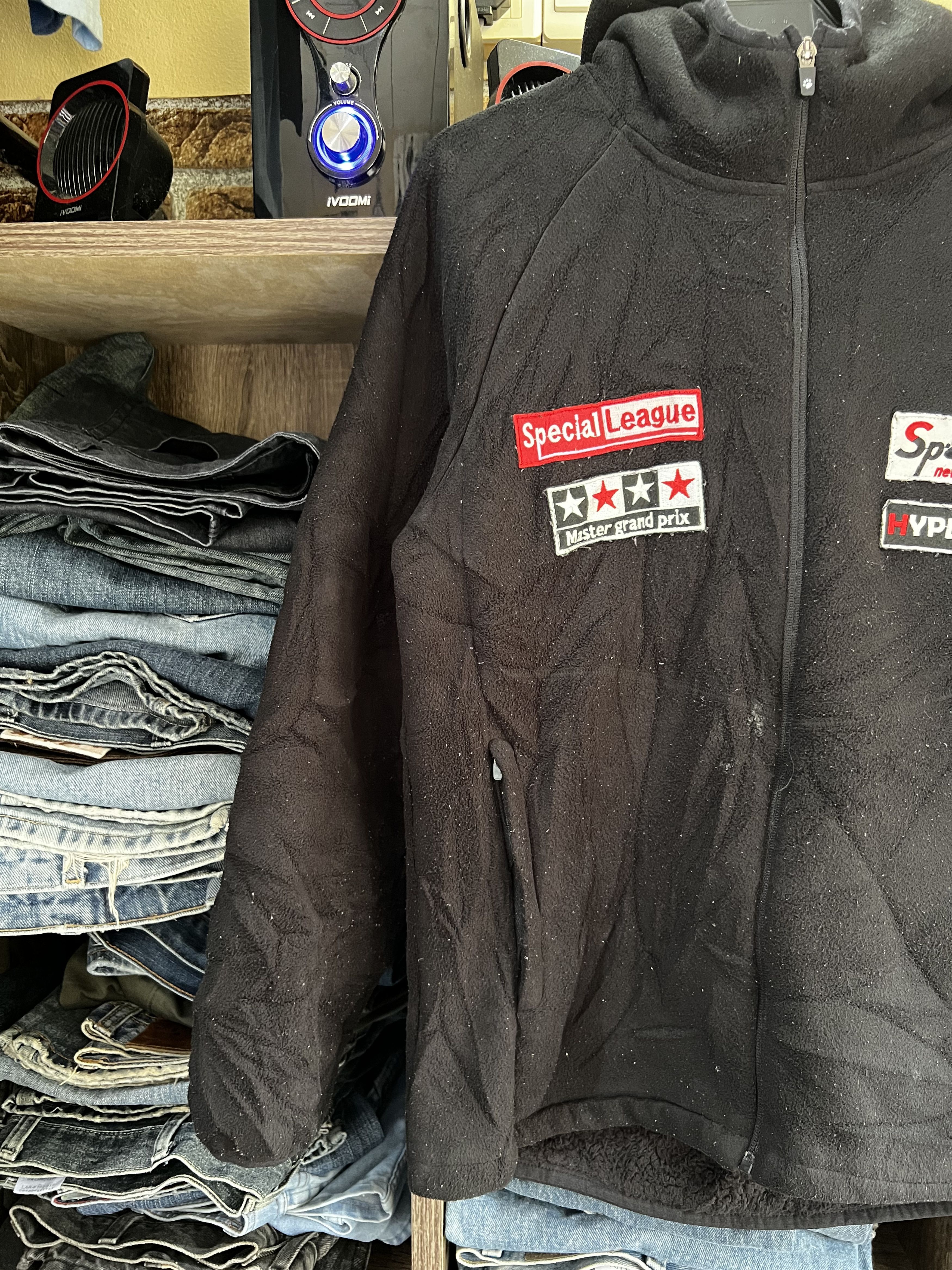 Japanese Brand 🔥Sports Bear Patches Sherpa Zipper Hoodies Size US S / EU 44-46 / 1 - 3 Thumbnail