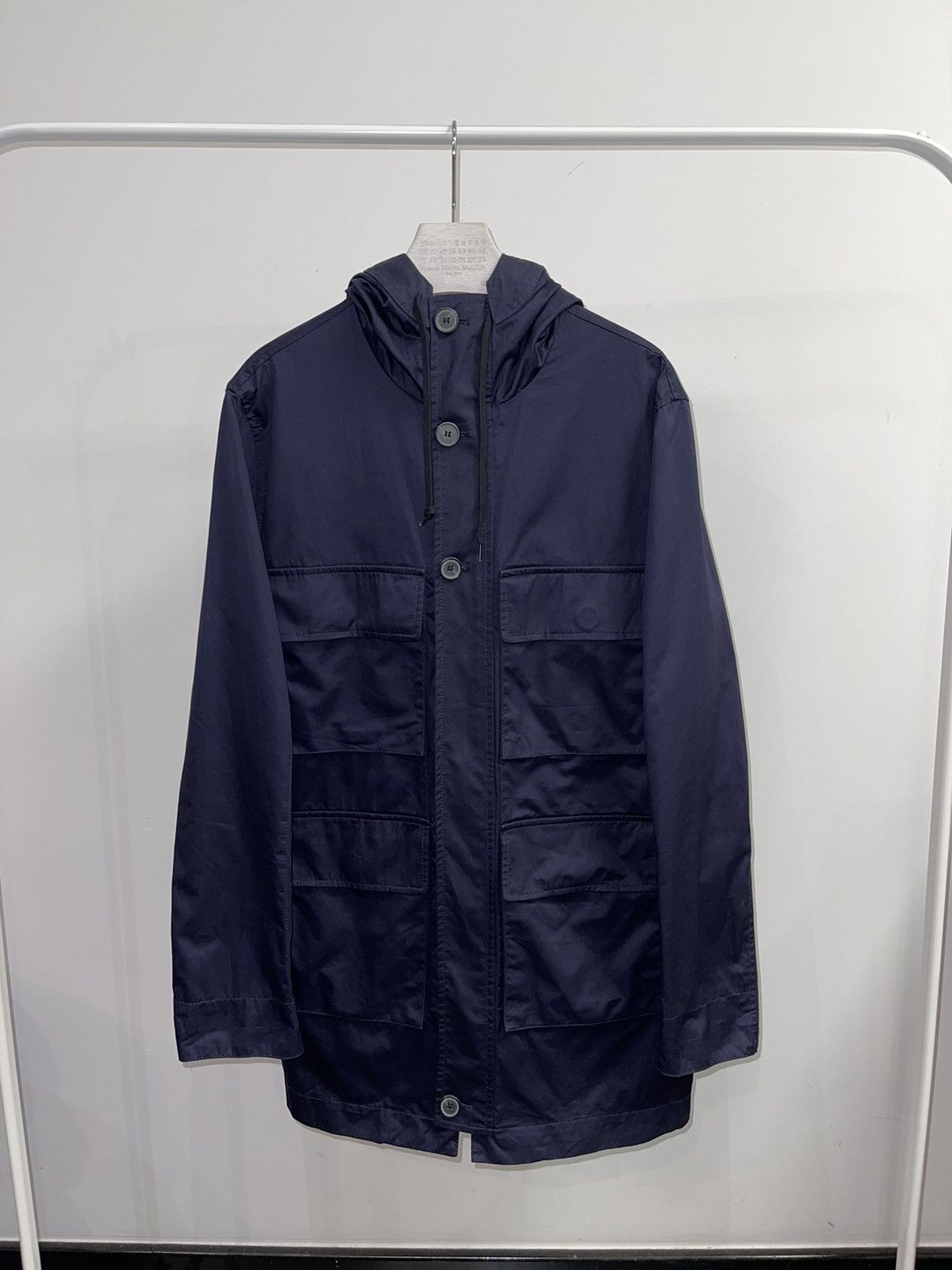 Marni SS12 Marni Technical Multipocket Dark Navy Parka Size US L / EU 52-54 / 3 - 5 Thumbnail
