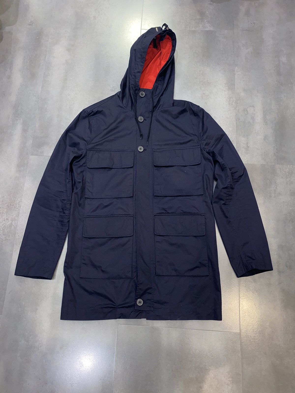 Marni SS12 Marni Technical Multipocket Dark Navy Parka Size US L / EU 52-54 / 3 - 11 Thumbnail
