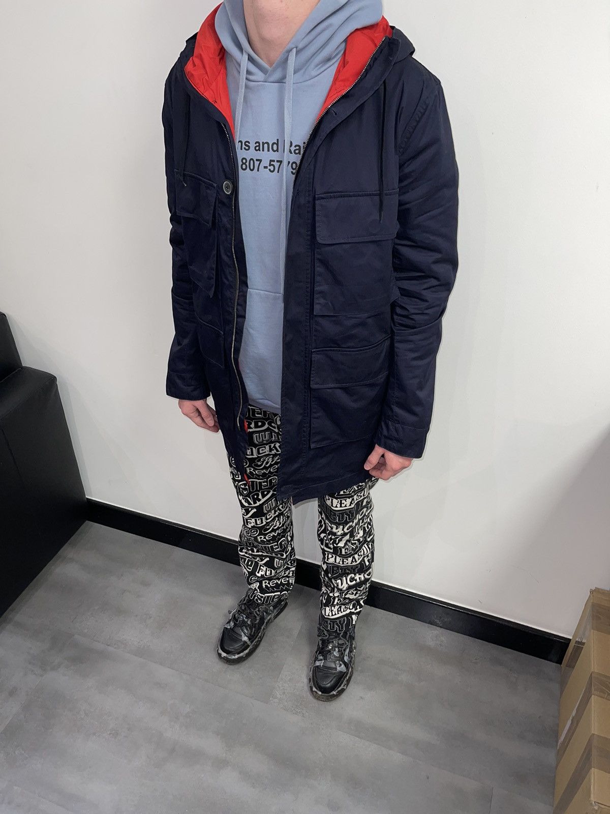Marni SS12 Marni Technical Multipocket Dark Navy Parka Size US L / EU 52-54 / 3 - 4 Thumbnail
