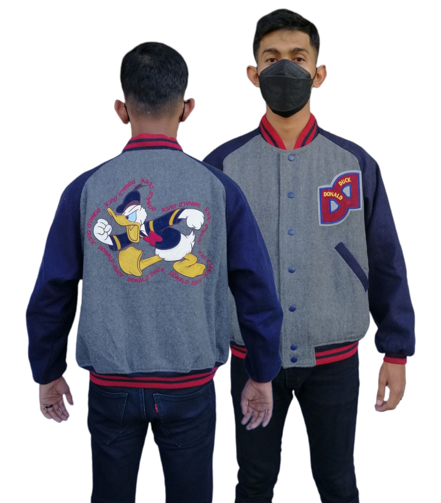 Disney Vintage Disney Donald Duck Varsity Jacket Size US M / EU 48-50 / 2 - 1 Thumbnail