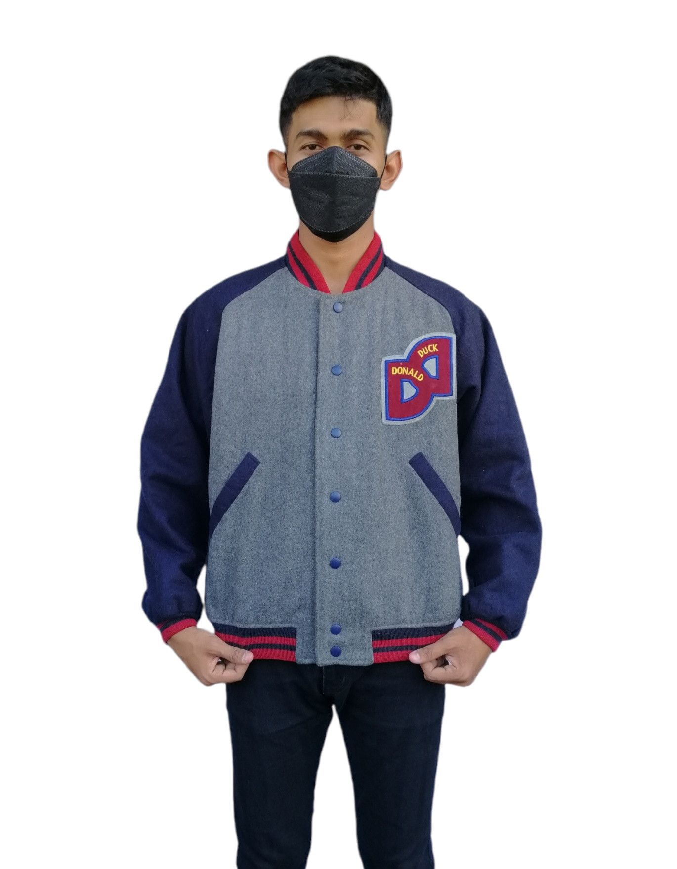 Disney Vintage Disney Donald Duck Varsity Jacket Size US M / EU 48-50 / 2 - 2 Thumbnail