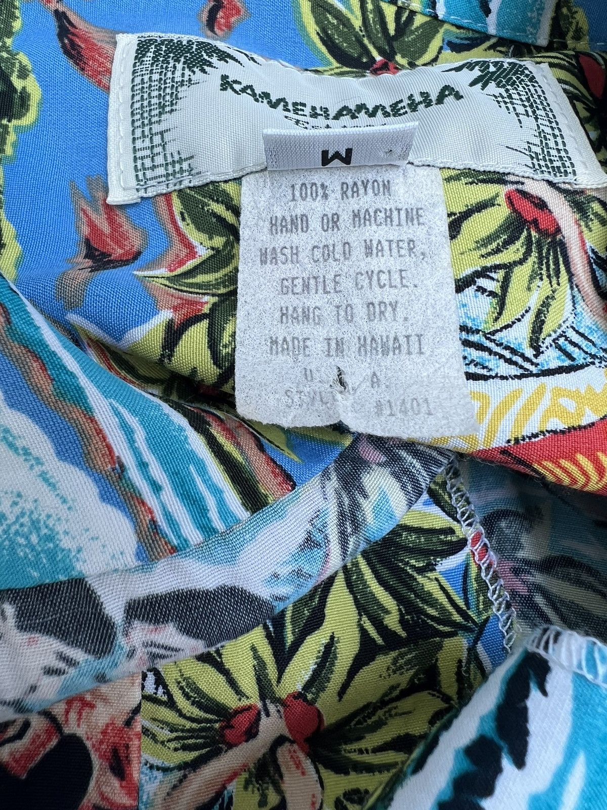 Vintage Vintage Kamehameha Hula Girl Fisherman Hawaiian Rayon Shirt Size US M / EU 48-50 / 2 - 19 Thumbnail