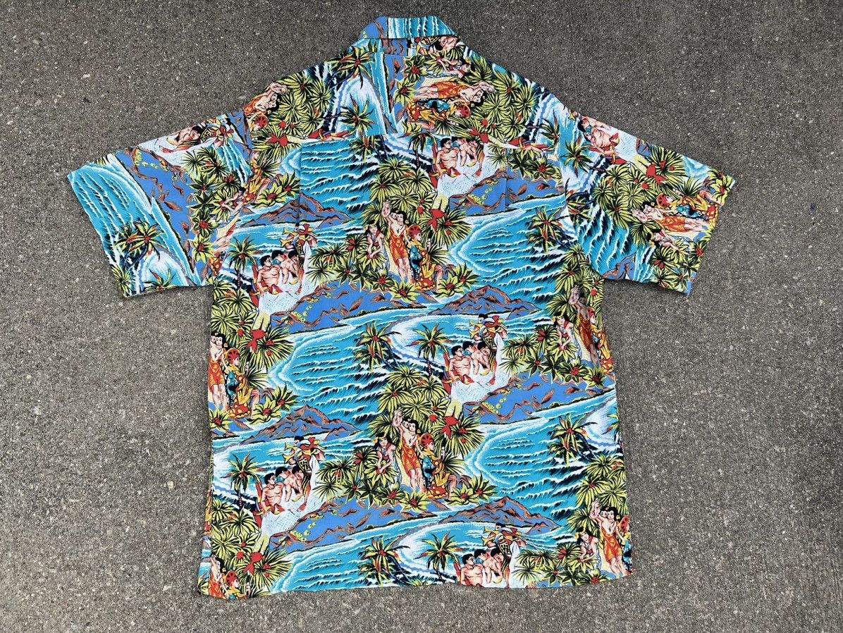 Vintage Vintage Kamehameha Hula Girl Fisherman Hawaiian Rayon Shirt Size US M / EU 48-50 / 2 - 3 Thumbnail