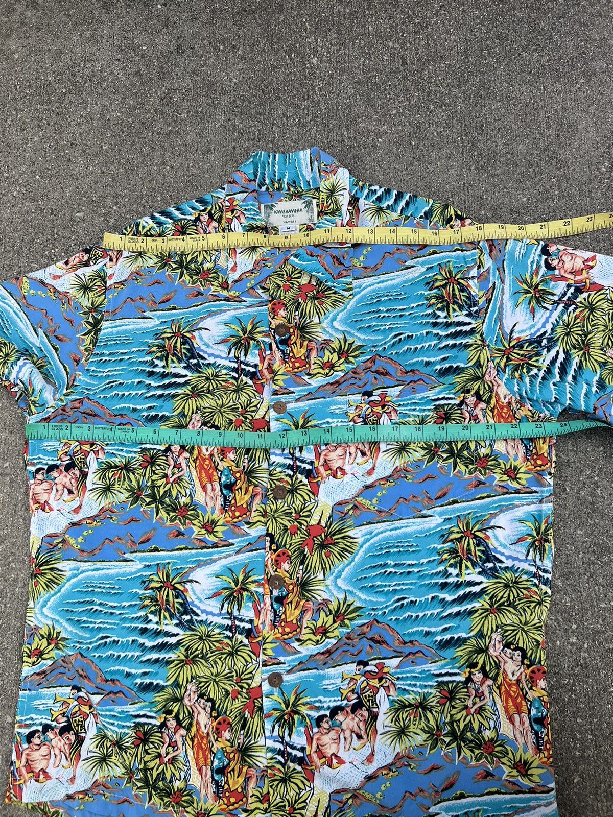 Vintage Vintage Kamehameha Hula Girl Fisherman Hawaiian Rayon Shirt Size US M / EU 48-50 / 2 - 2 Thumbnail