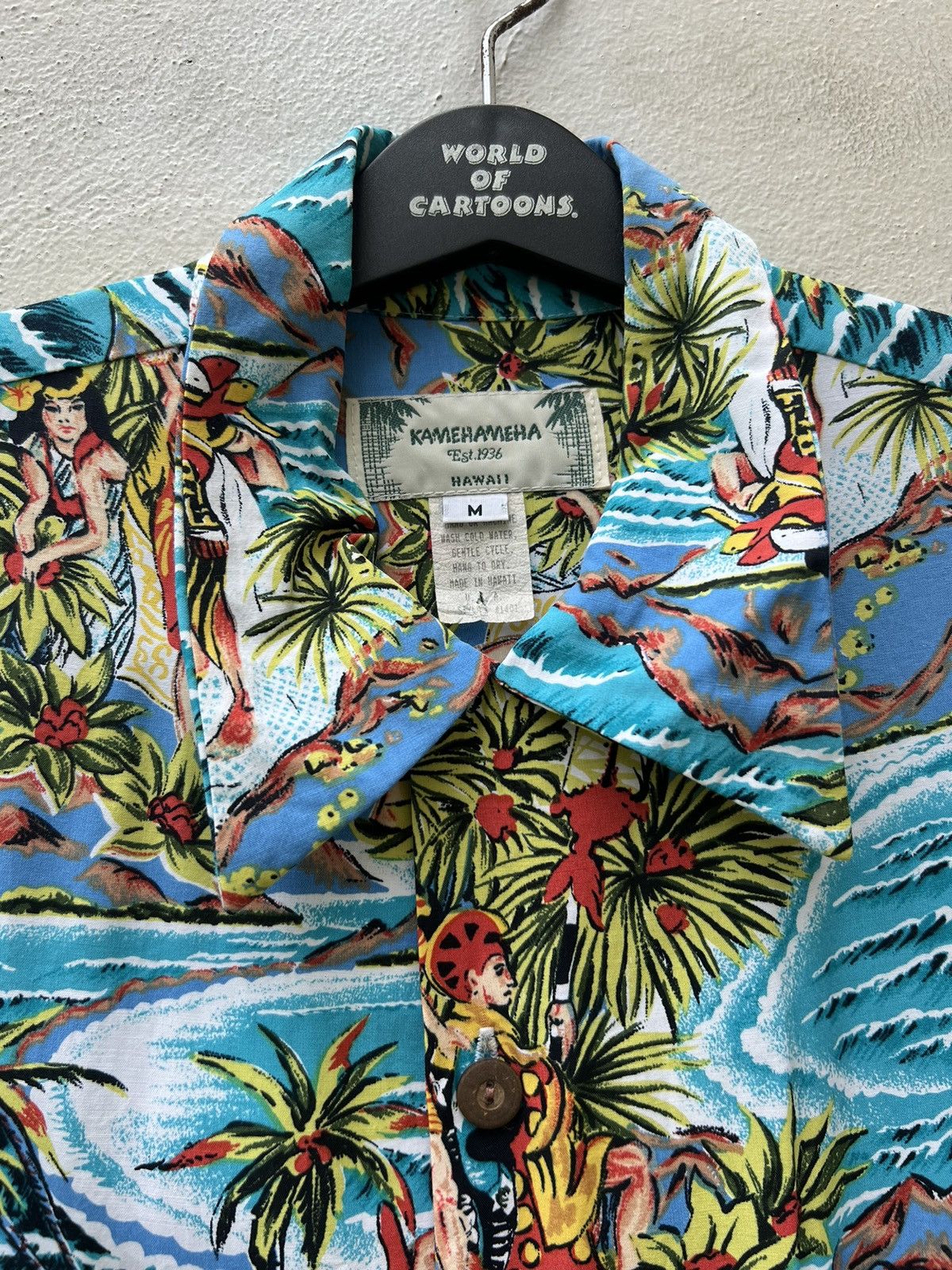Vintage Vintage Kamehameha Hula Girl Fisherman Hawaiian Rayon Shirt Size US M / EU 48-50 / 2 - 6 Thumbnail