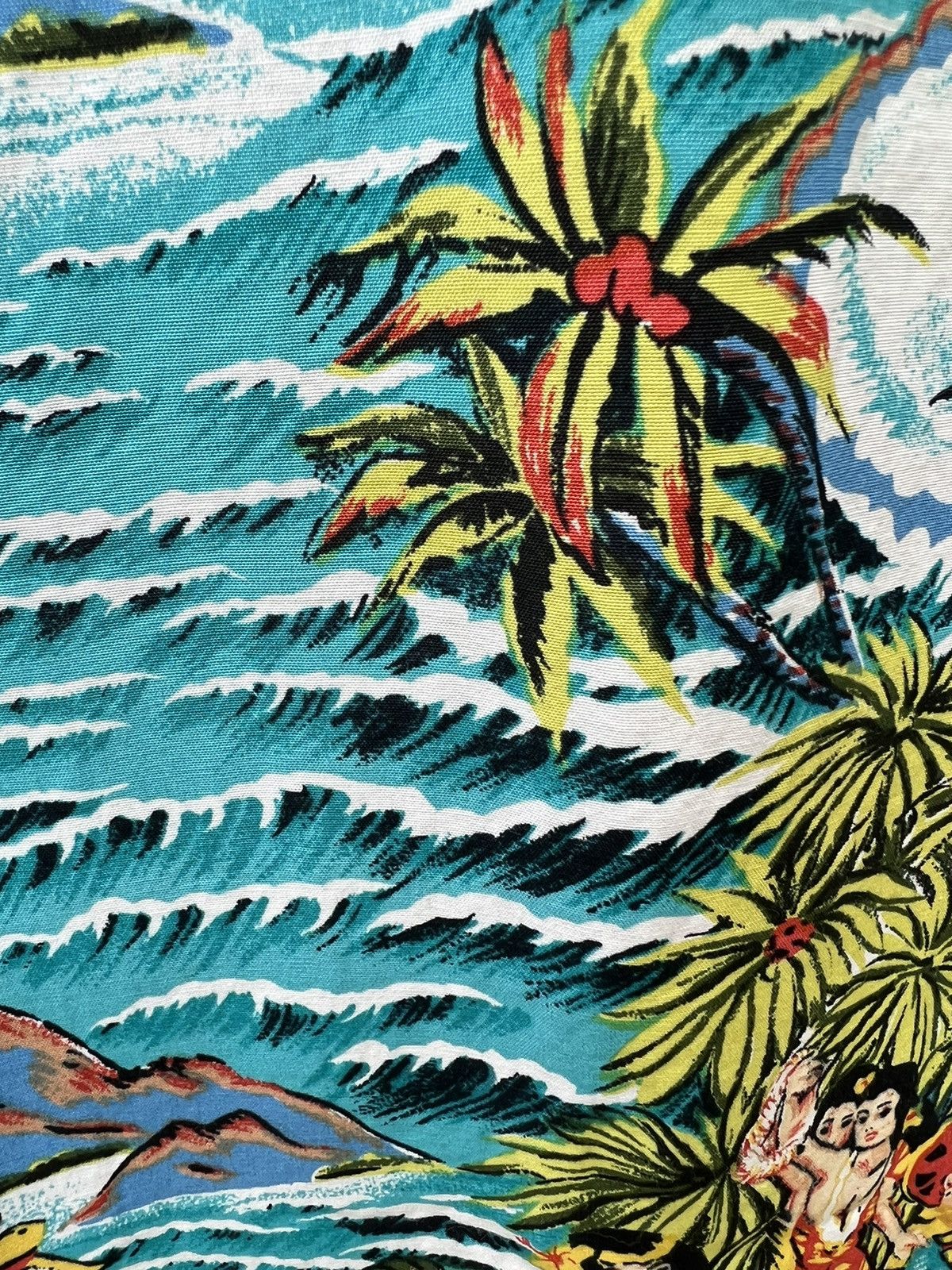 Vintage Vintage Kamehameha Hula Girl Fisherman Hawaiian Rayon Shirt Size US M / EU 48-50 / 2 - 16 Thumbnail