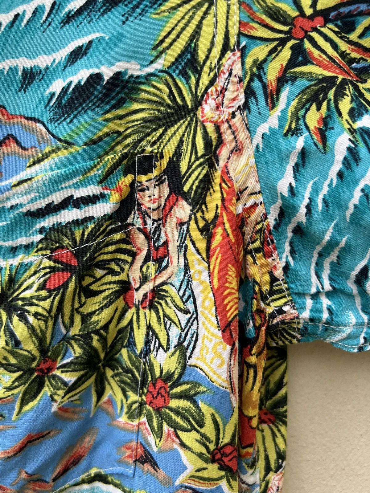 Vintage Vintage Kamehameha Hula Girl Fisherman Hawaiian Rayon Shirt Size US M / EU 48-50 / 2 - 9 Thumbnail