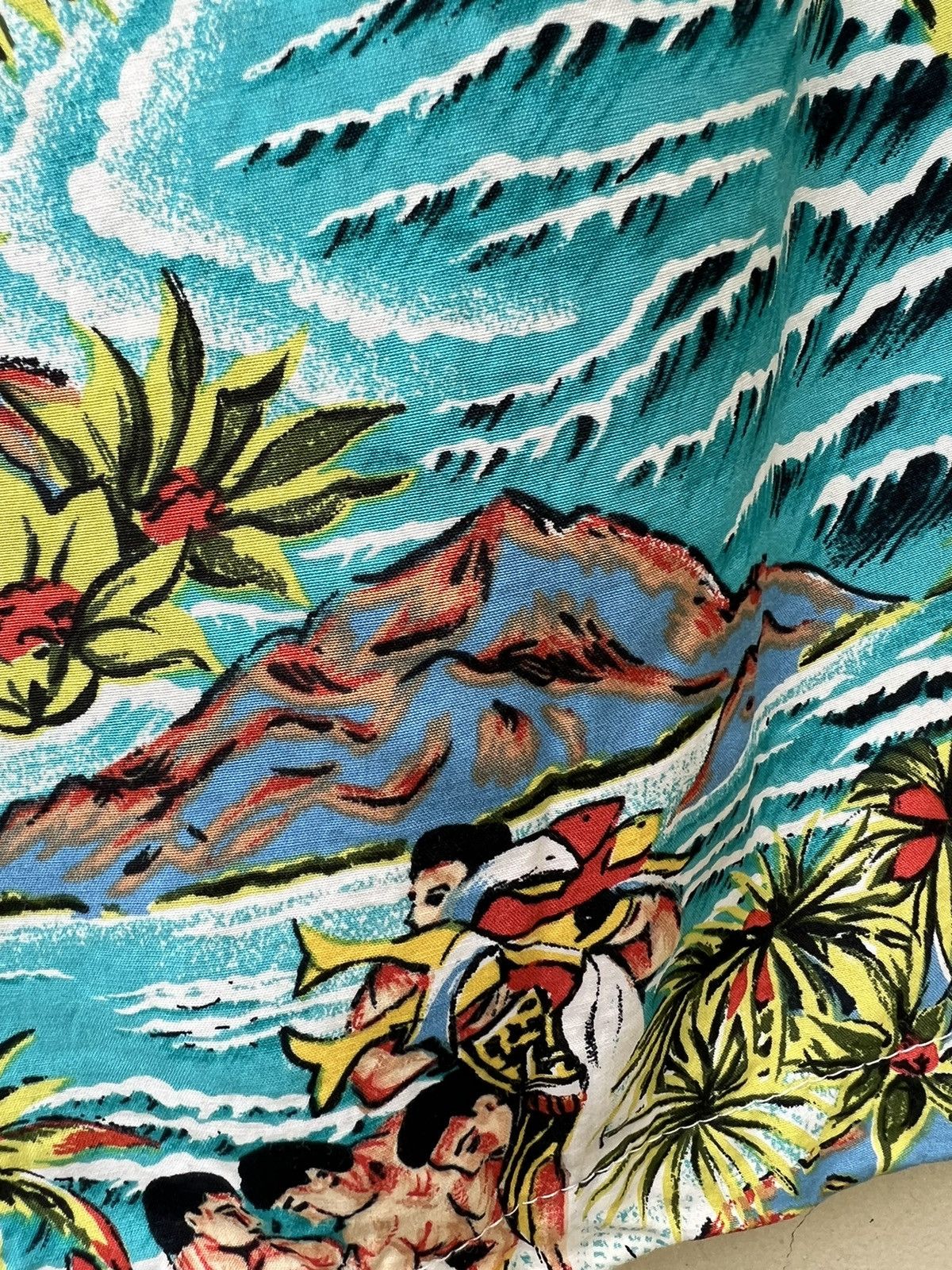 Vintage Vintage Kamehameha Hula Girl Fisherman Hawaiian Rayon Shirt Size US M / EU 48-50 / 2 - 17 Thumbnail