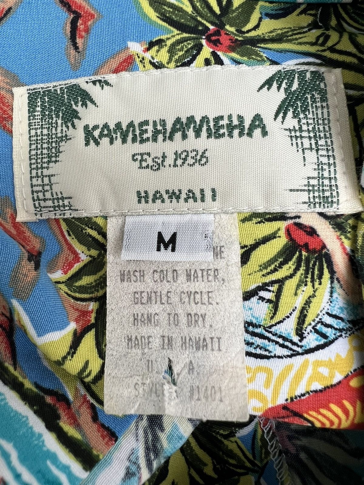 Vintage Vintage Kamehameha Hula Girl Fisherman Hawaiian Rayon Shirt Size US M / EU 48-50 / 2 - 18 Thumbnail