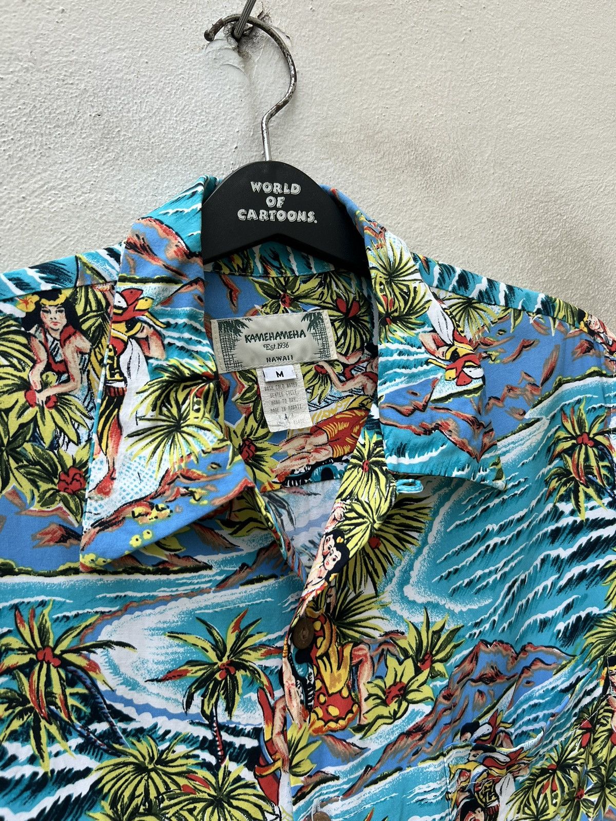 Vintage Vintage Kamehameha Hula Girl Fisherman Hawaiian Rayon Shirt Size US M / EU 48-50 / 2 - 7 Thumbnail