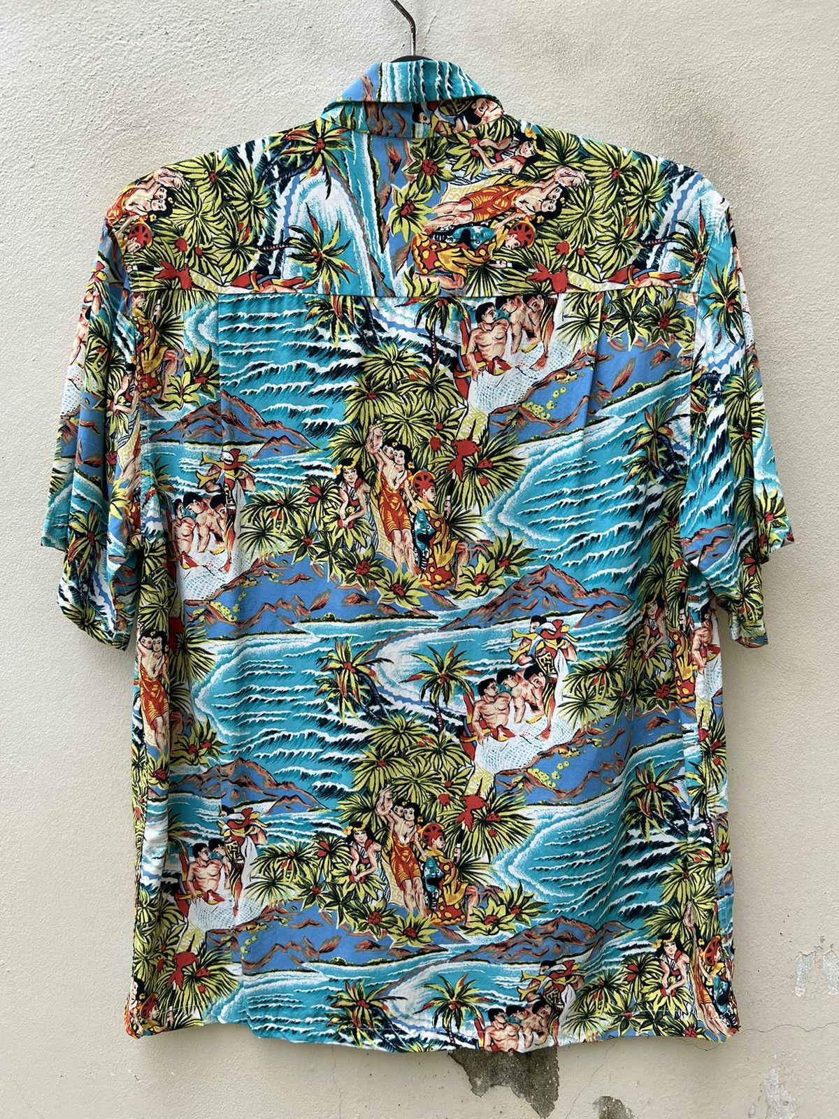 Vintage Vintage Kamehameha Hula Girl Fisherman Hawaiian Rayon Shirt Size US M / EU 48-50 / 2 - 15 Thumbnail