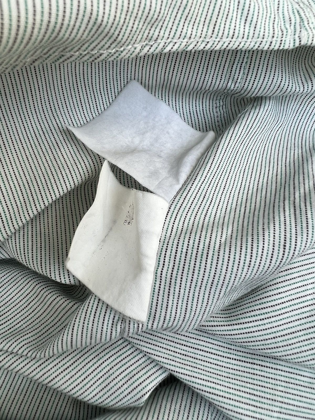 Comme des Garcons Homme Vintage 90s CDGH Dirty Stains Striped Button Shirt Trashed Size US L / EU 52-54 / 3 - 25 Thumbnail
