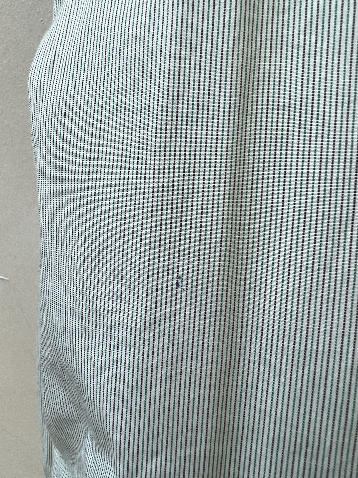 Comme des Garcons Homme Vintage 90s CDGH Dirty Stains Striped Button Shirt Trashed Size US L / EU 52-54 / 3 - 13 Thumbnail