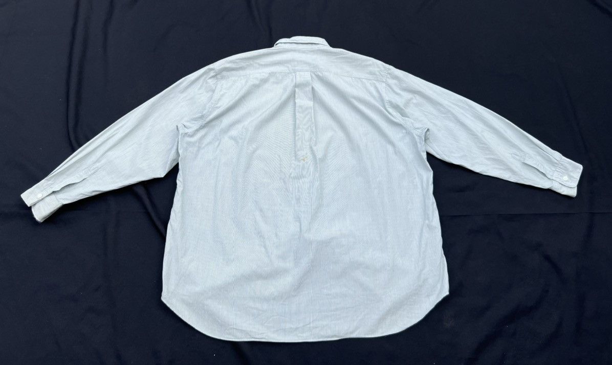 Comme des Garcons Homme Vintage 90s CDGH Dirty Stains Striped Button Shirt Trashed Size US L / EU 52-54 / 3 - 4 Thumbnail