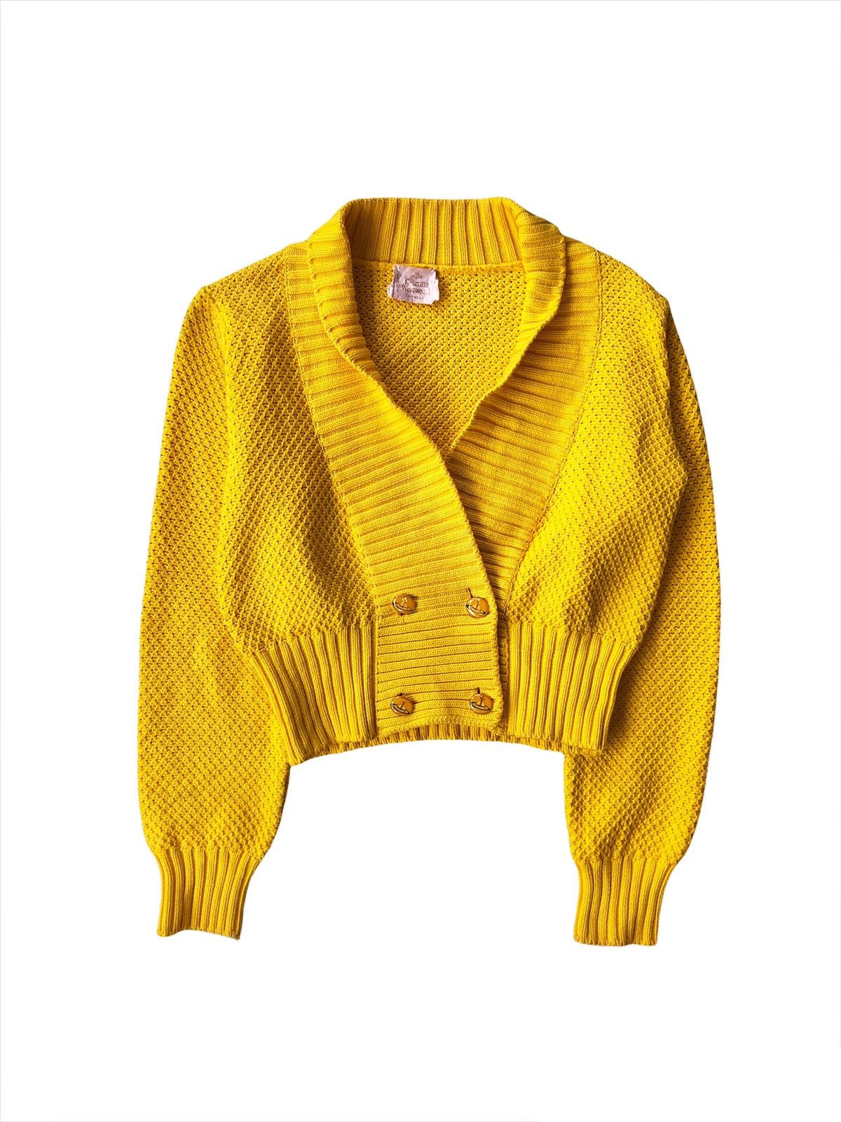 Vivienne Westwood 1970s Vivienne Westwood 🇮🇹 Logo Button Crop Knit Sweater Size US S / EU 44-46 / 1 - 1 Thumbnail
