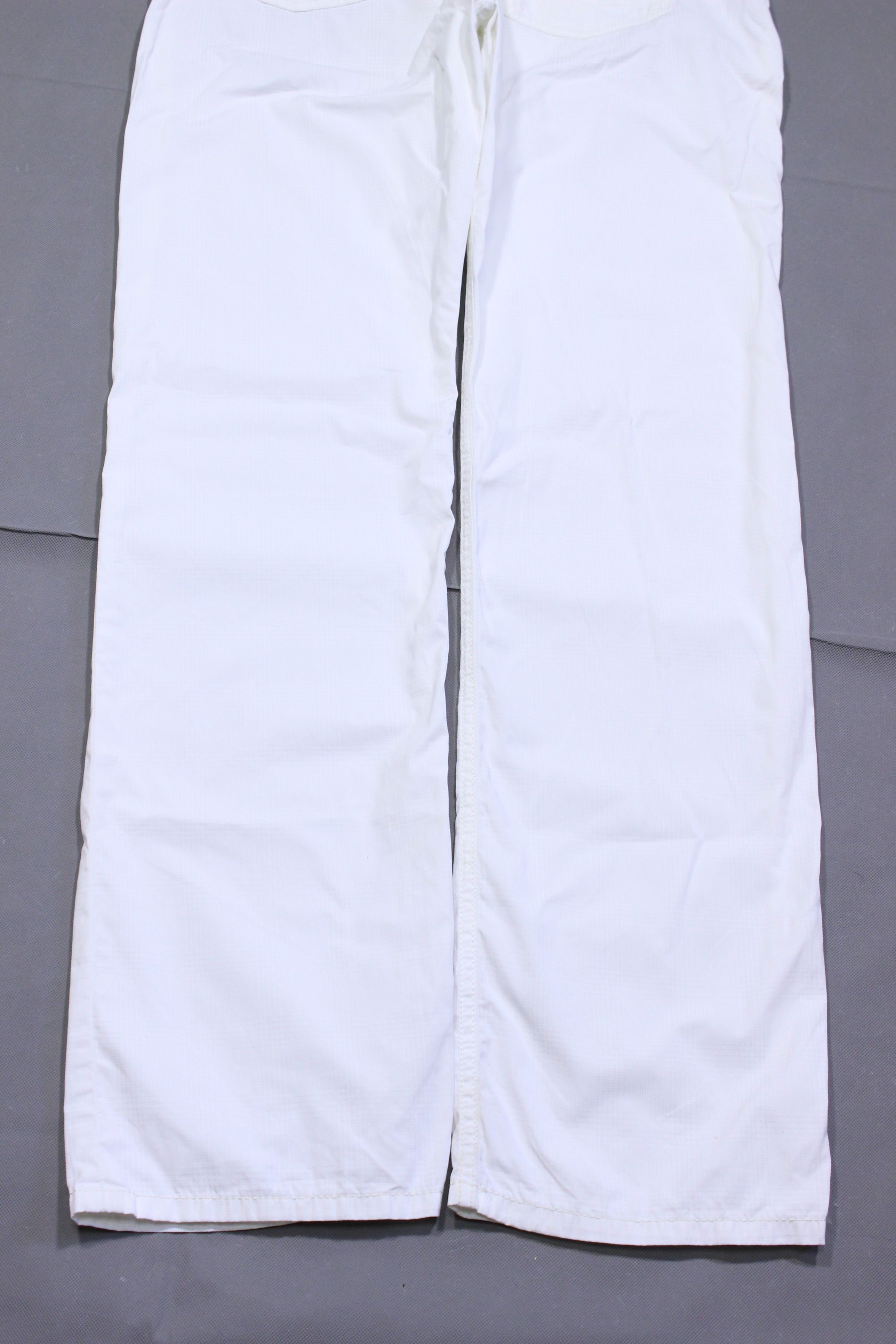 Karl Lagerfeld Lagerfeld White Textured Chino Pants Size US 32 / EU 48 - 6 Thumbnail