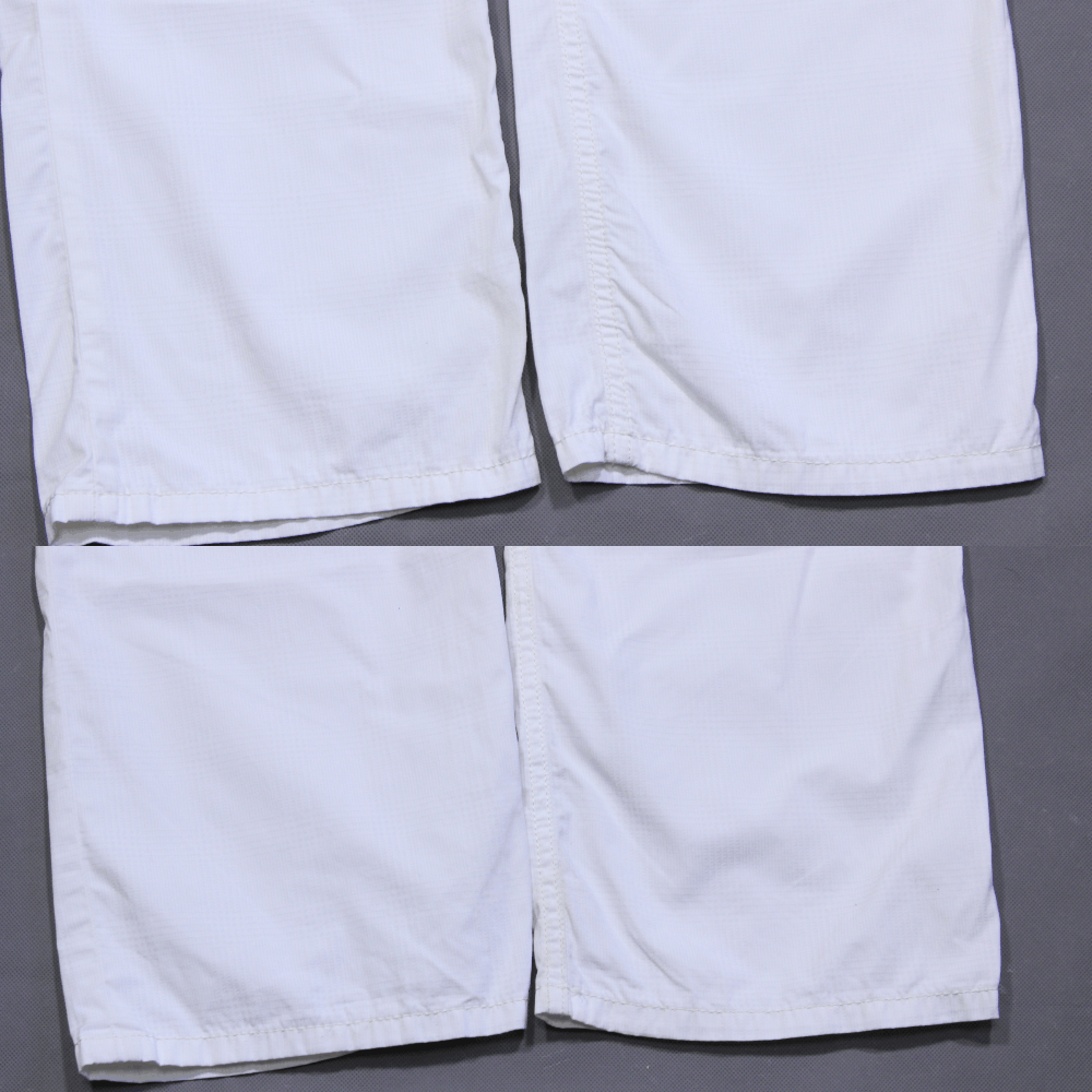 Karl Lagerfeld Lagerfeld White Textured Chino Pants Size US 32 / EU 48 - 7 Thumbnail