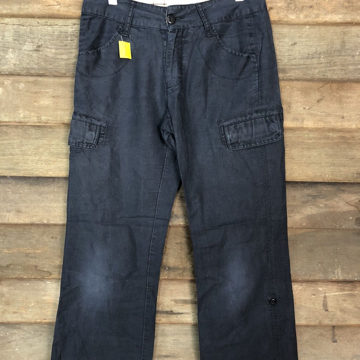 Lyle & Scott Lyle & Scott Blue Multipocket Cargo Pants #3379 Size US 27 - 4 Thumbnail