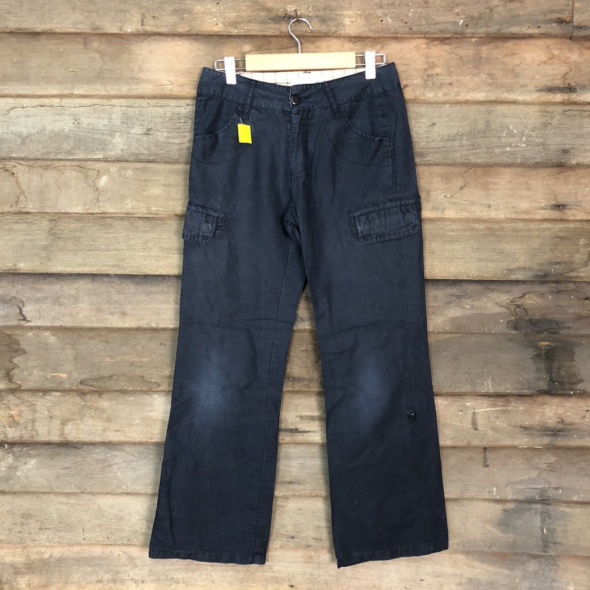image of Lyle Scott Lyle & Scott Blue Multipocket Cargo Pants 3379, Men's (Size 27)