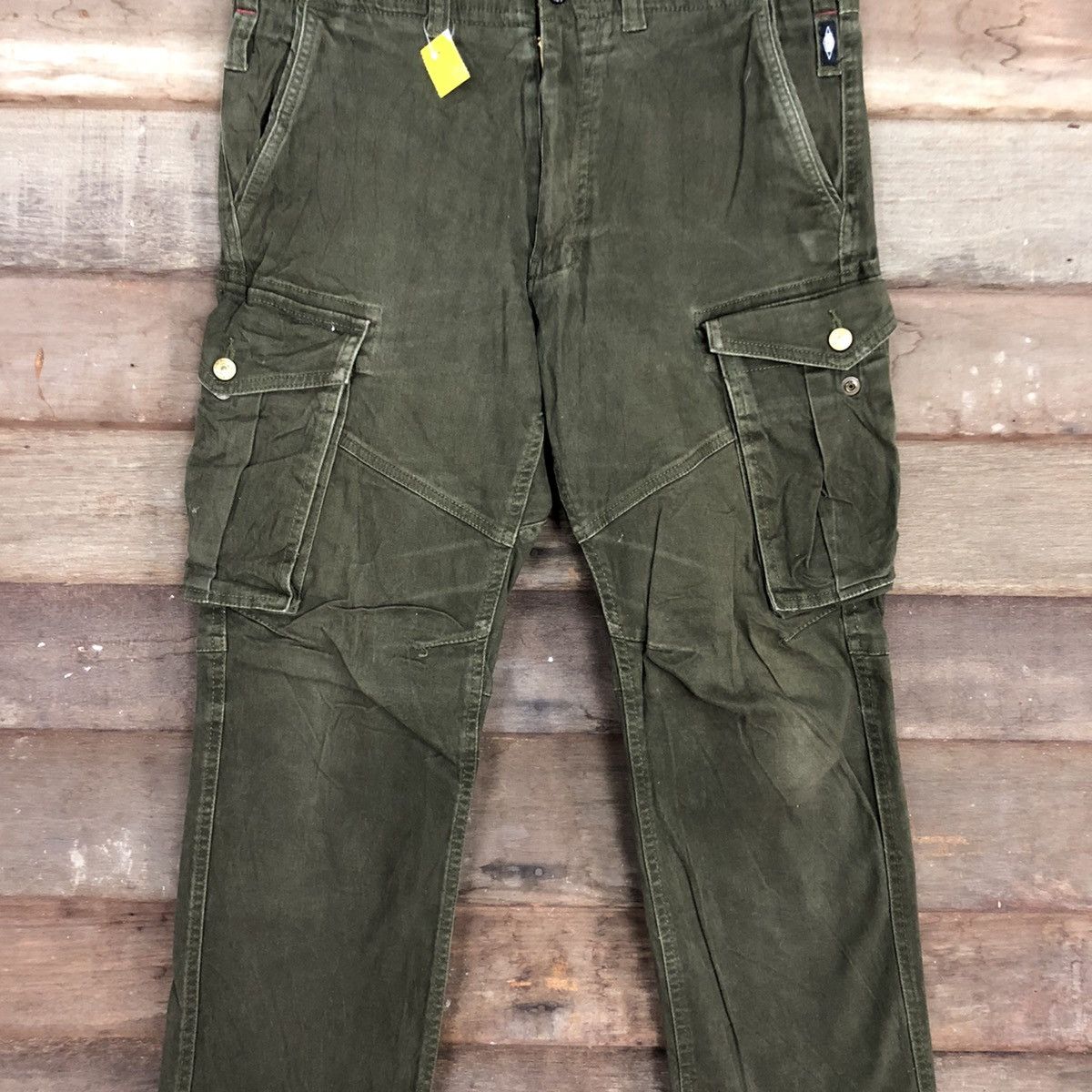 Faded Glory Geride Green Multipocket Tactical Cargo Pants #3378 Size US 30 / EU 46 - 4 Thumbnail