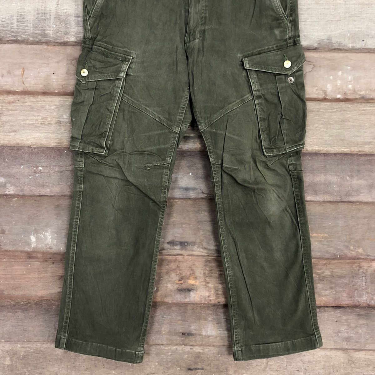 Faded Glory Geride Green Multipocket Tactical Cargo Pants #3378 Size US 30 / EU 46 - 3 Thumbnail