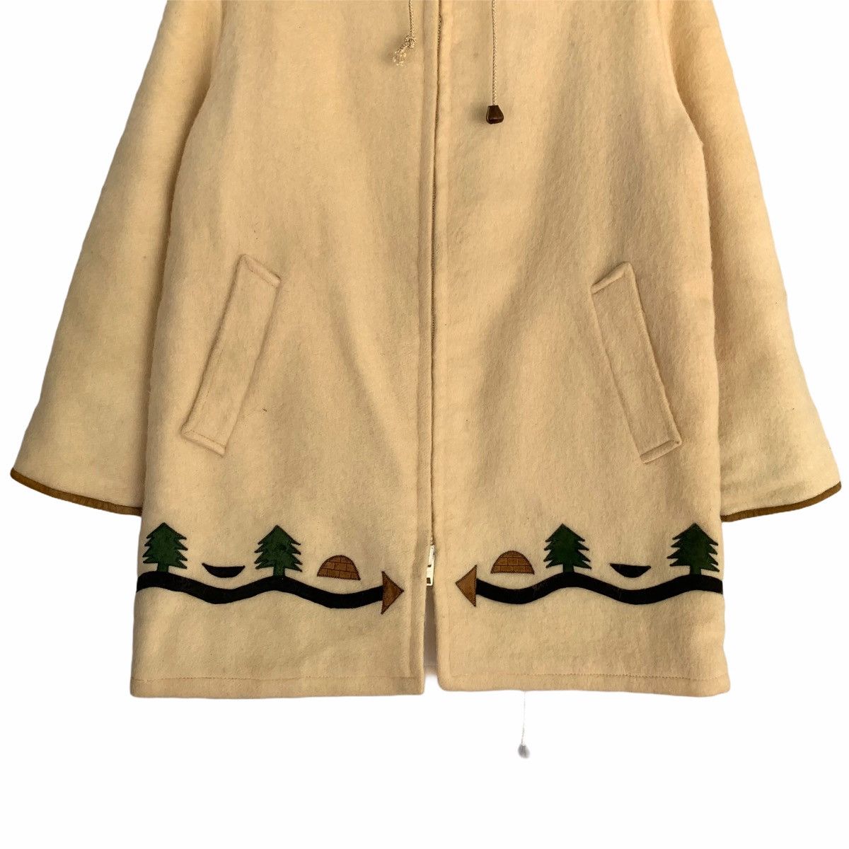Hudsons Bay × Vintage Vintage 60s/70s Hudson’s Bay Hoodie Wool Jacket Size US L / EU 52-54 / 3 - 5 Thumbnail
