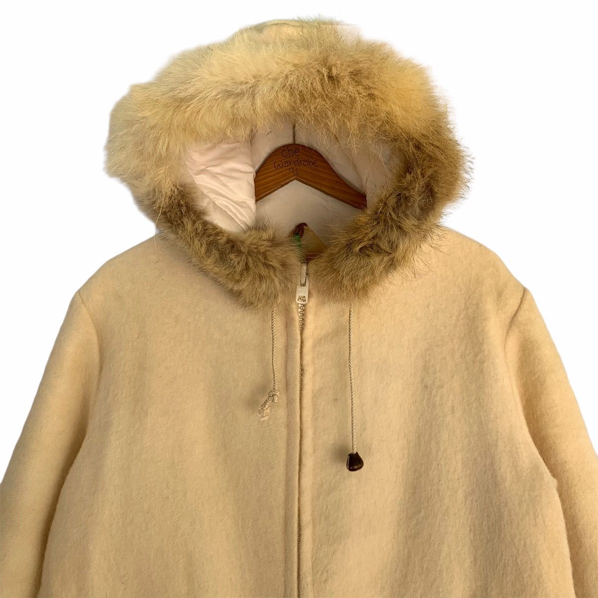 Hudsons Bay × Vintage Vintage 60s/70s Hudson’s Bay Hoodie Wool Jacket Size US L / EU 52-54 / 3 - 4 Thumbnail