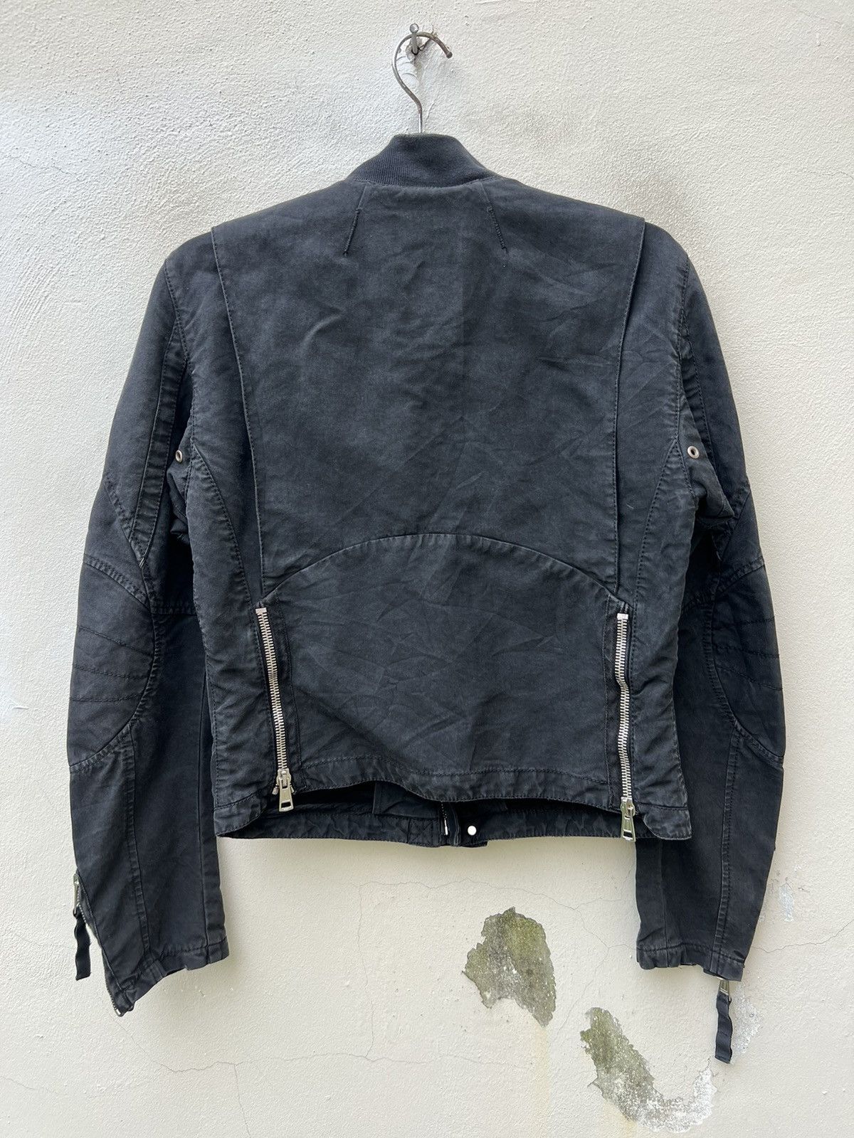 Andrew Mackenzie × Vintage Vintage Against My Killer Viscose Blend Black Biker Jacket Size US M / EU 48-50 / 2 - 9 Thumbnail